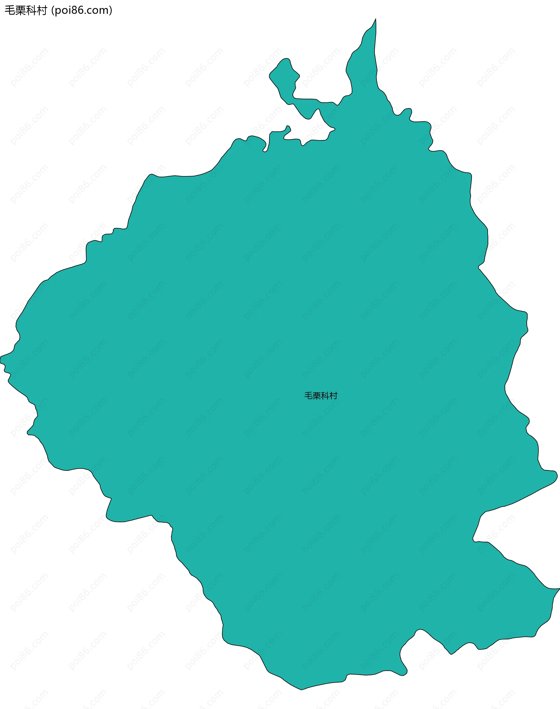 毛栗科村边界地图