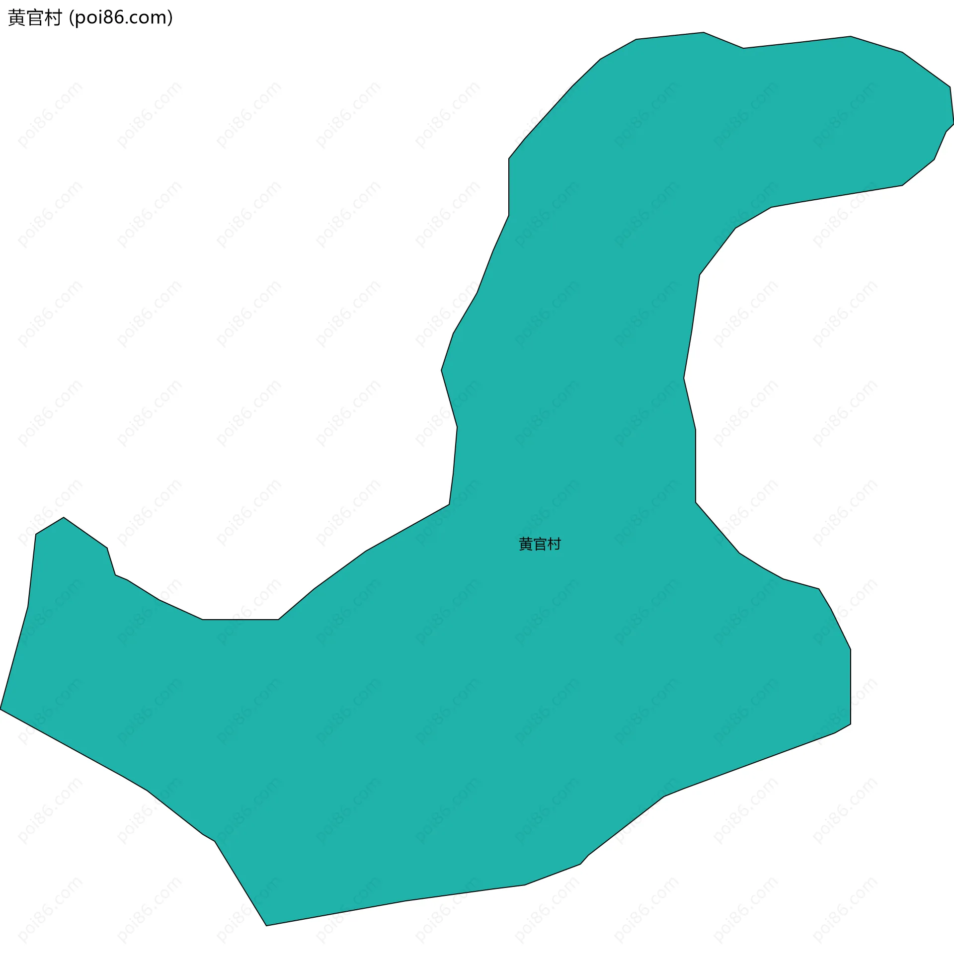 黄官村边界地图