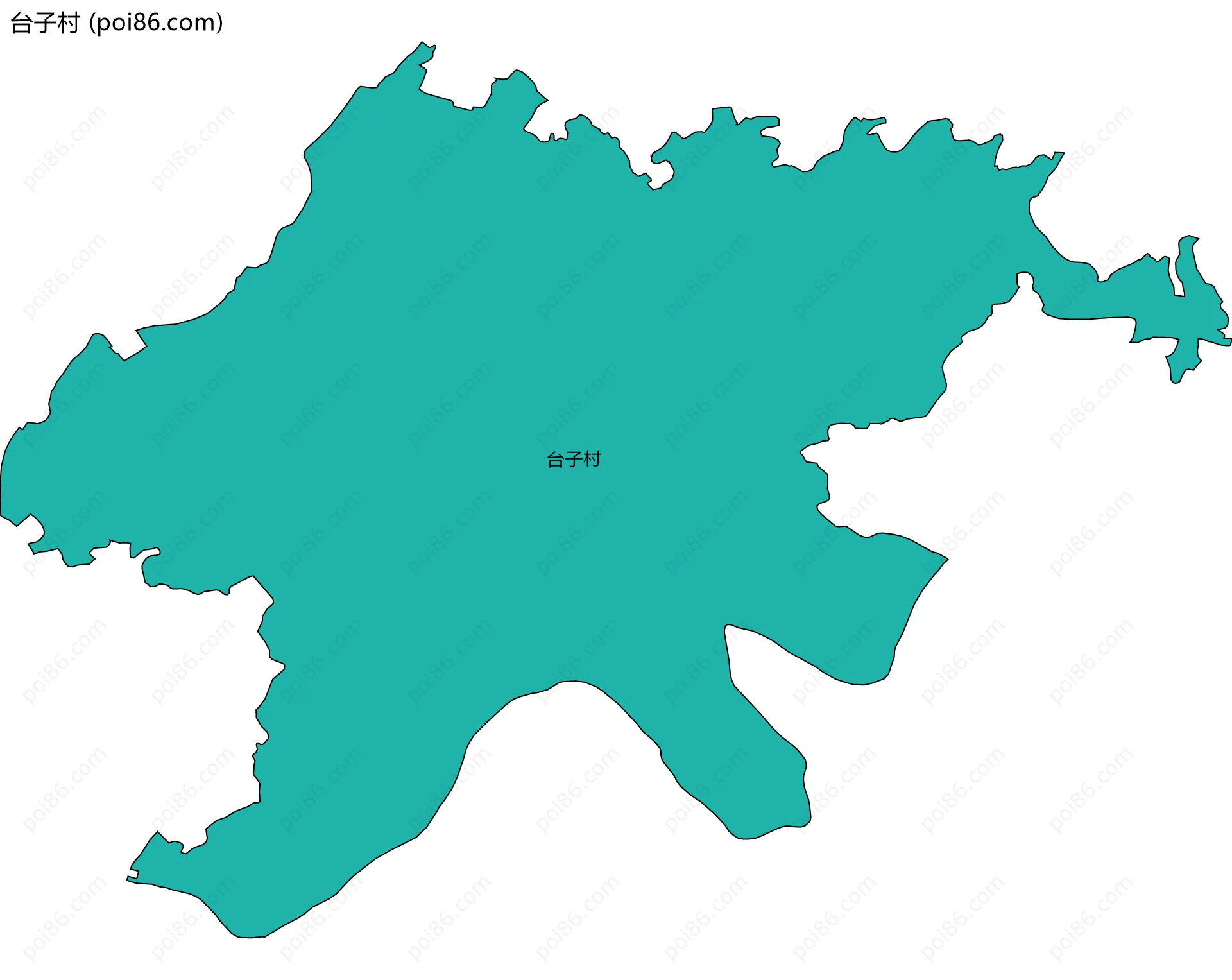 台子村边界地图