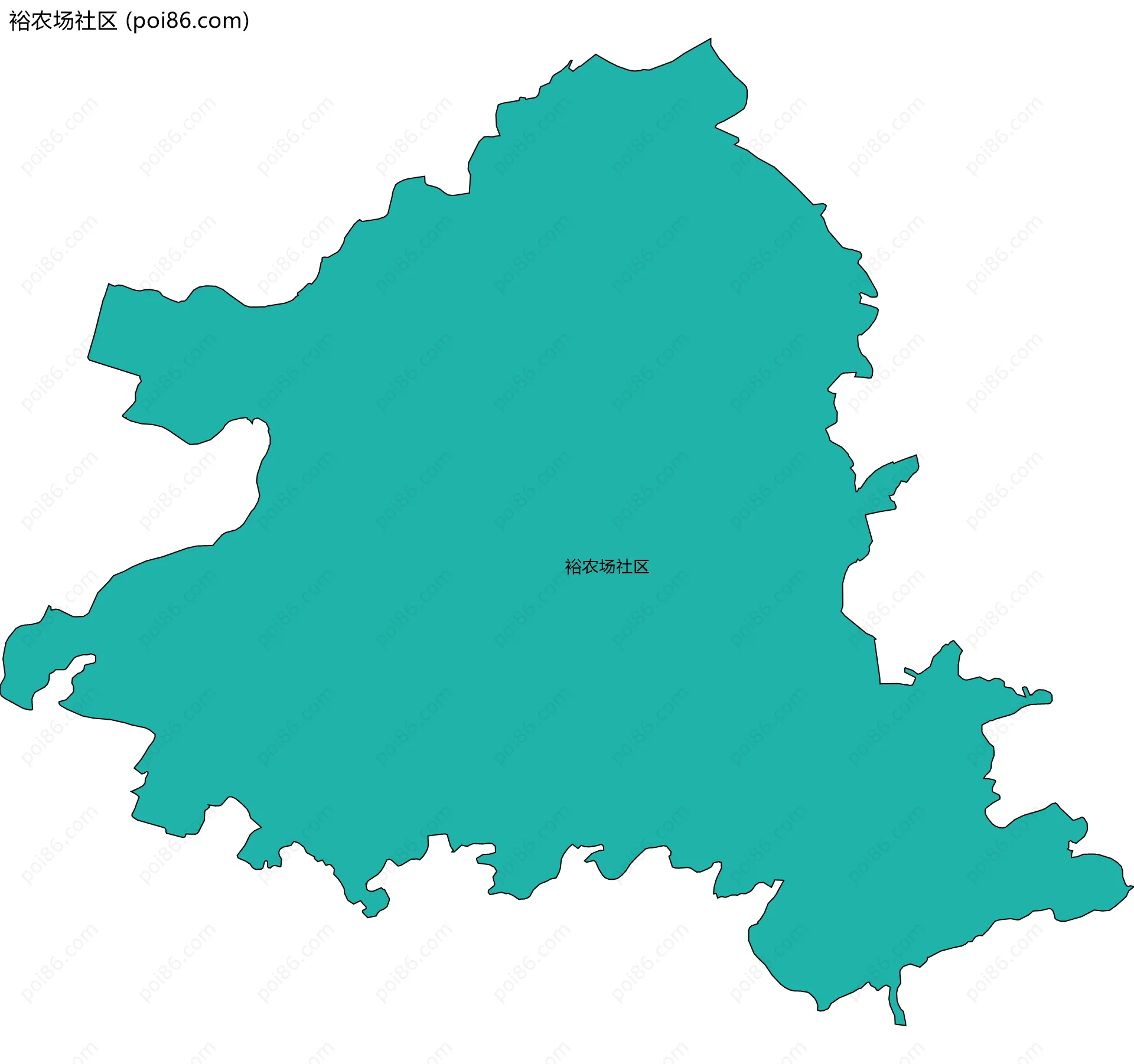 裕农场社区边界地图