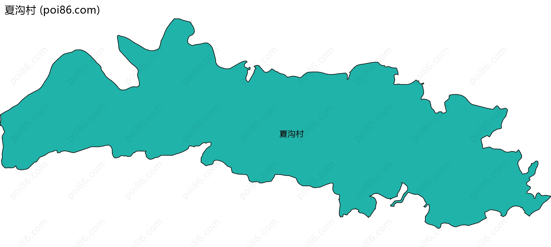 夏沟村边界地图