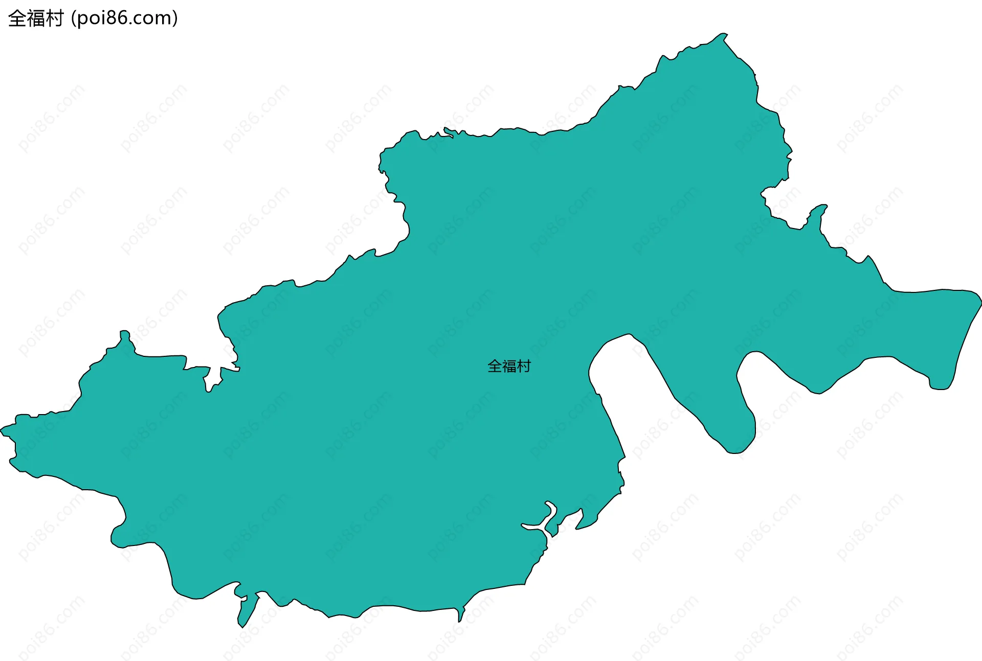 全福村边界地图