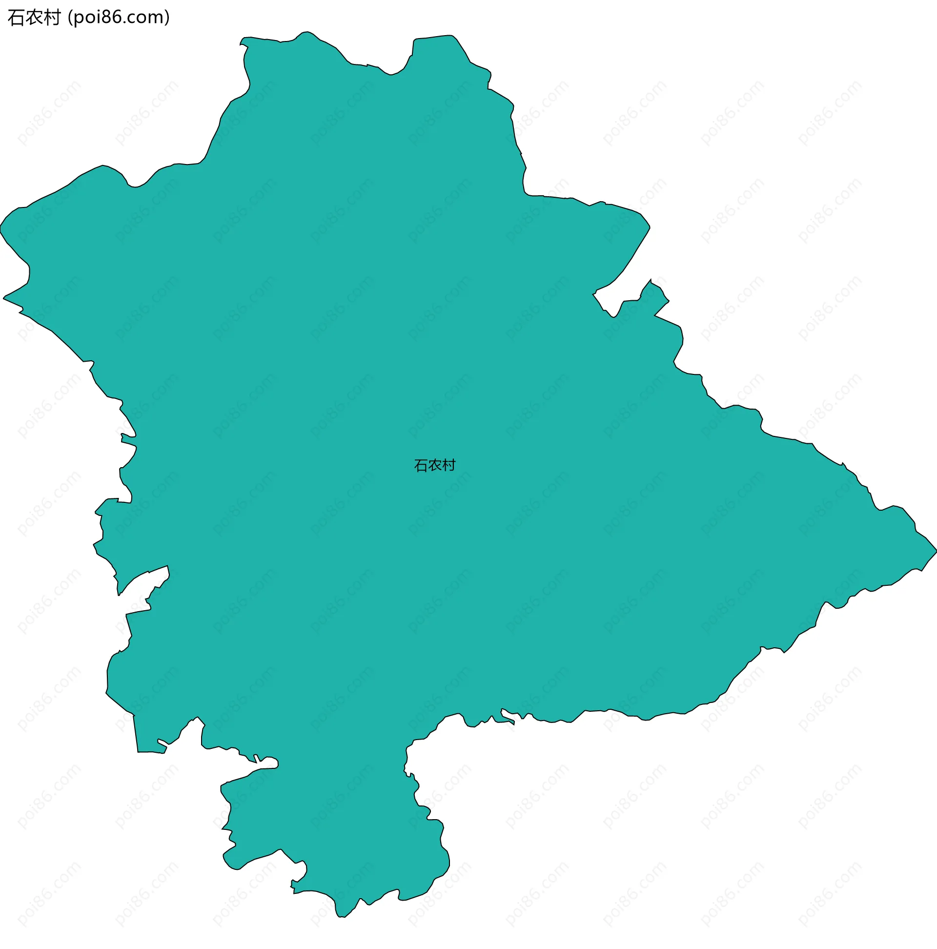 石农村边界地图