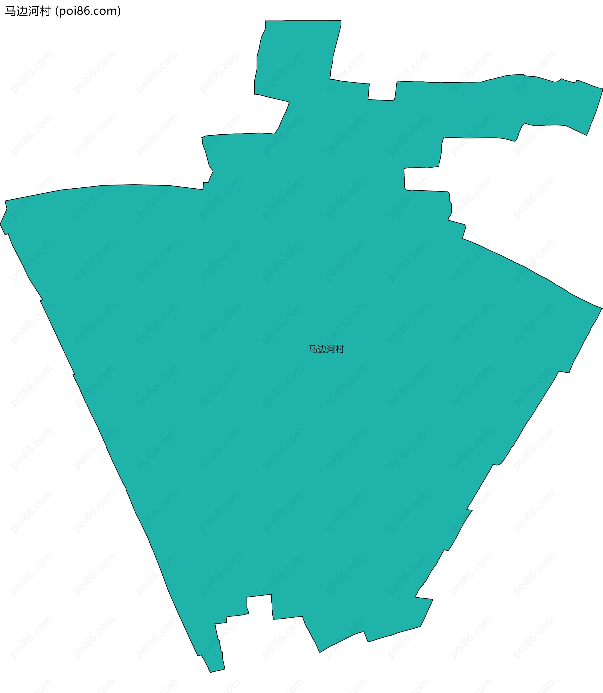 马边河村边界地图