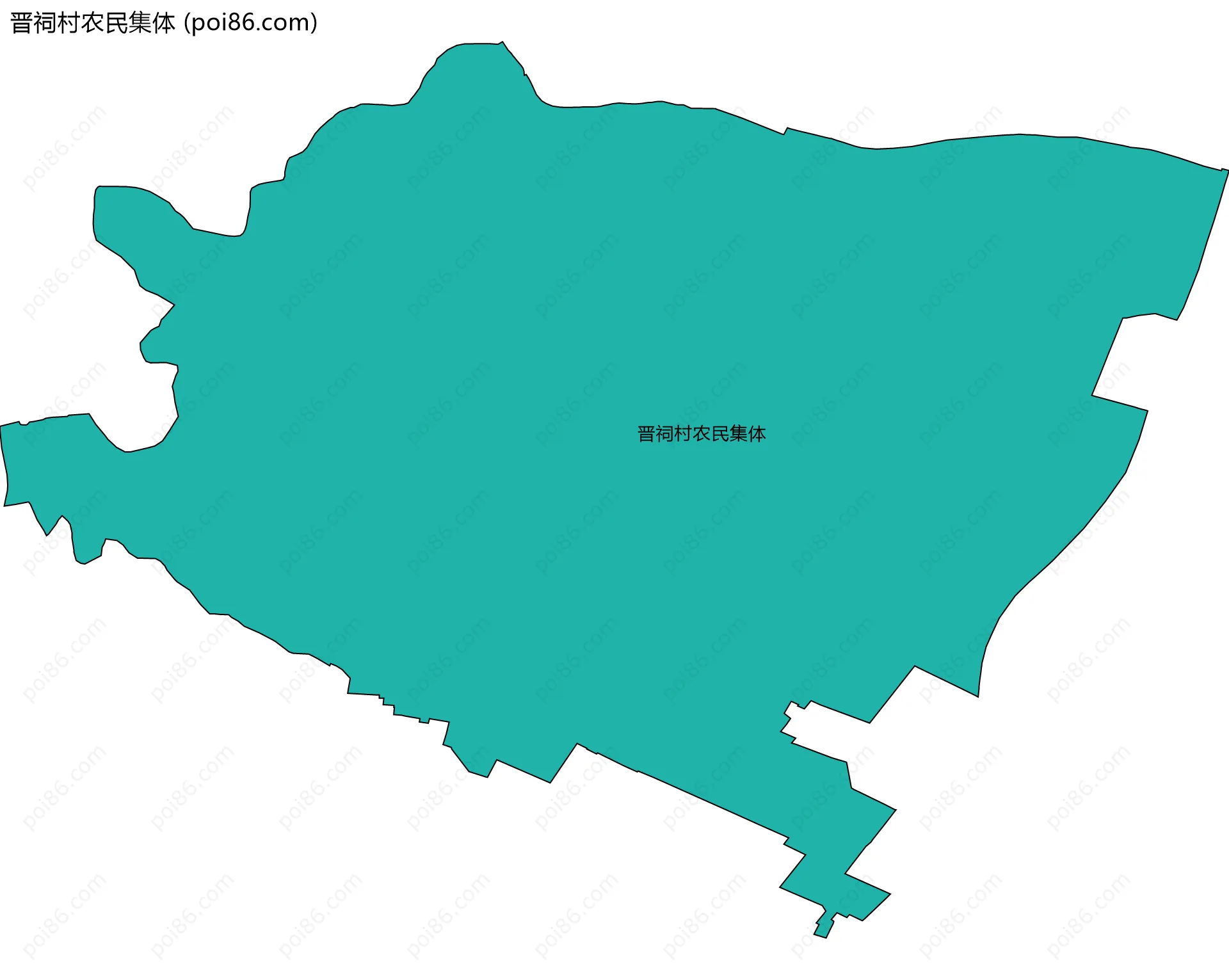 晋祠村农民集体边界地图