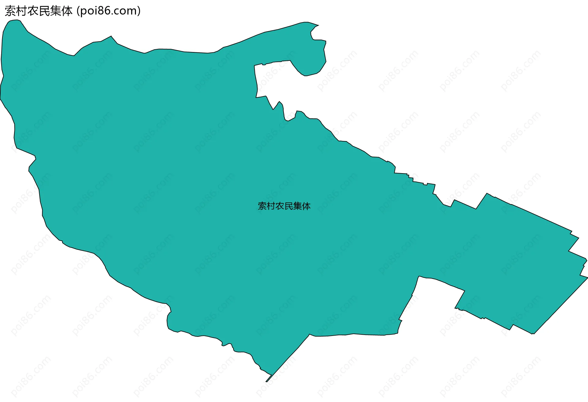索村农民集体边界地图