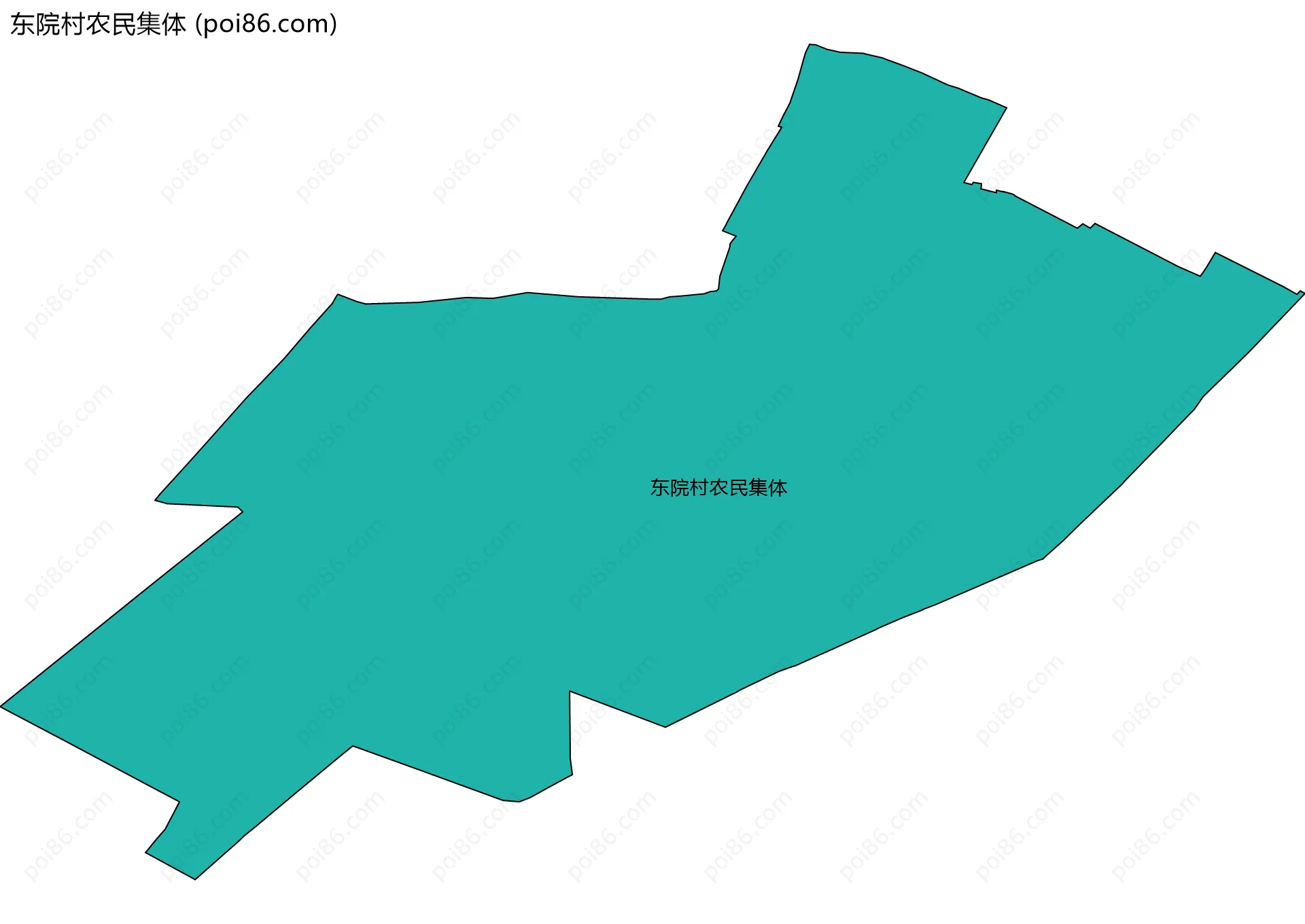 东院村农民集体边界地图