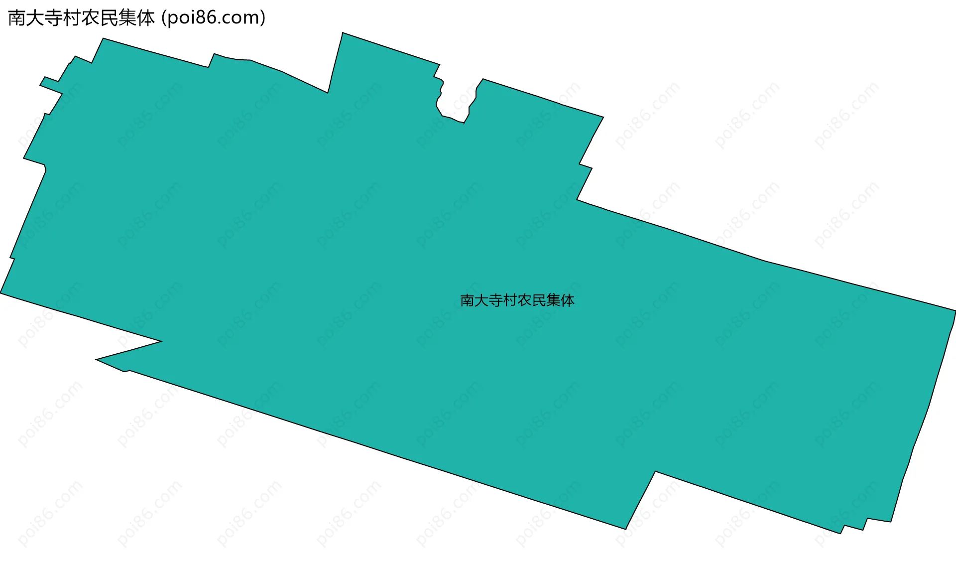 南大寺村农民集体边界地图