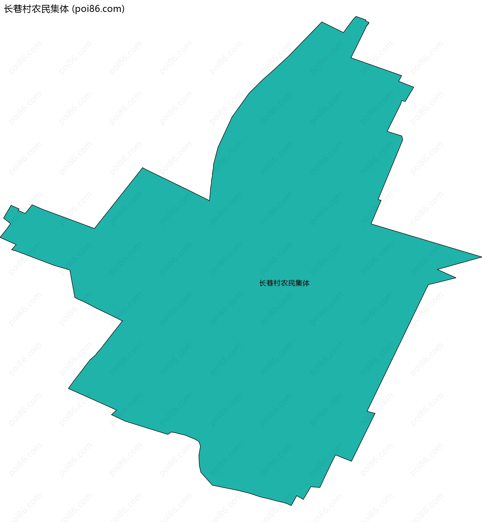 长巷村农民集体边界地图