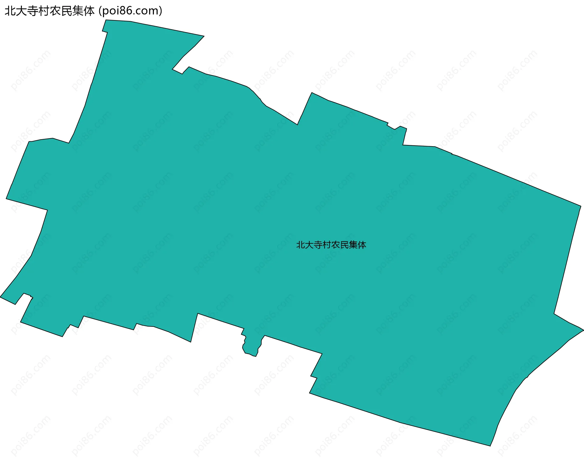 北大寺村农民集体边界地图