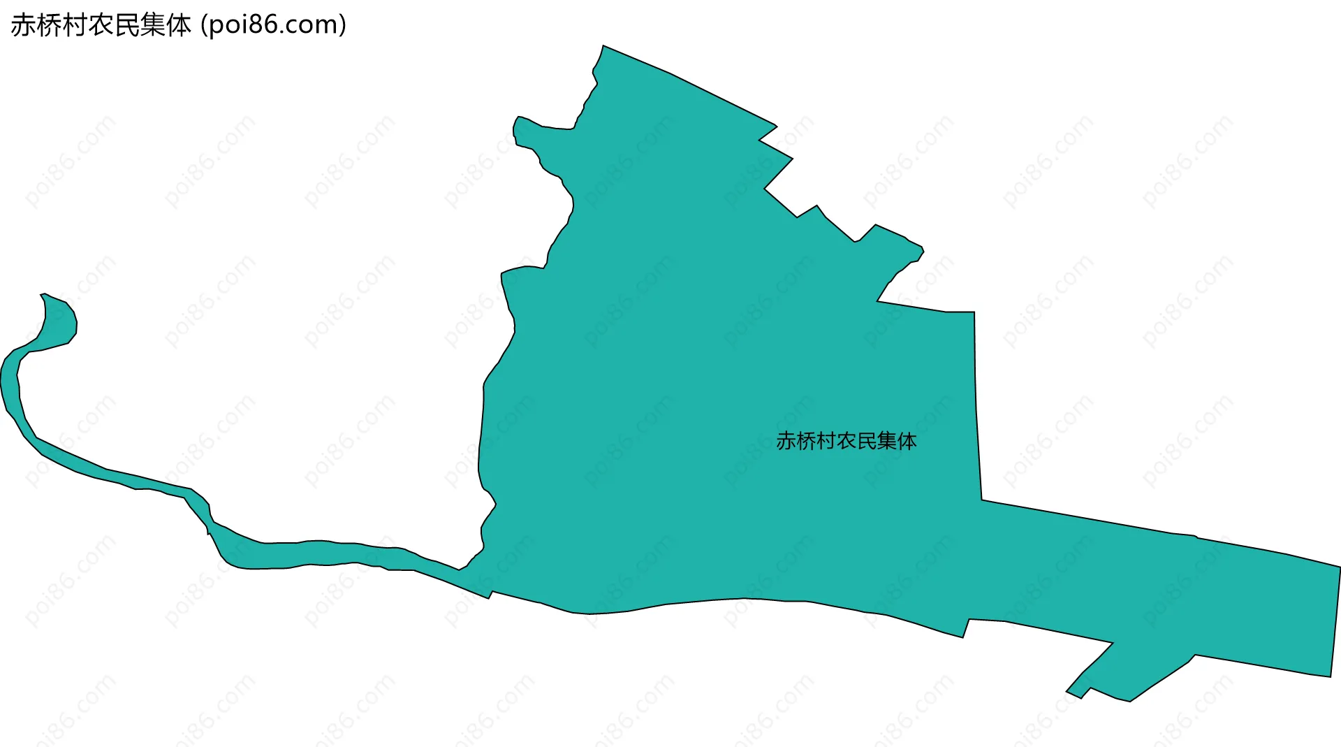 赤桥村农民集体边界地图