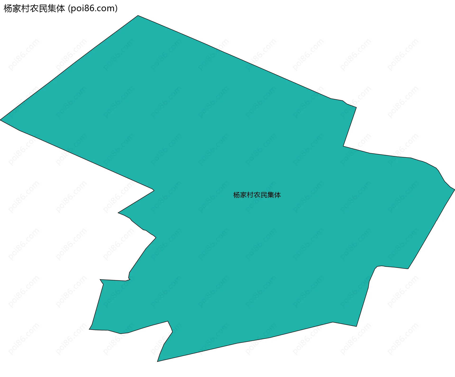 杨家村农民集体边界地图
