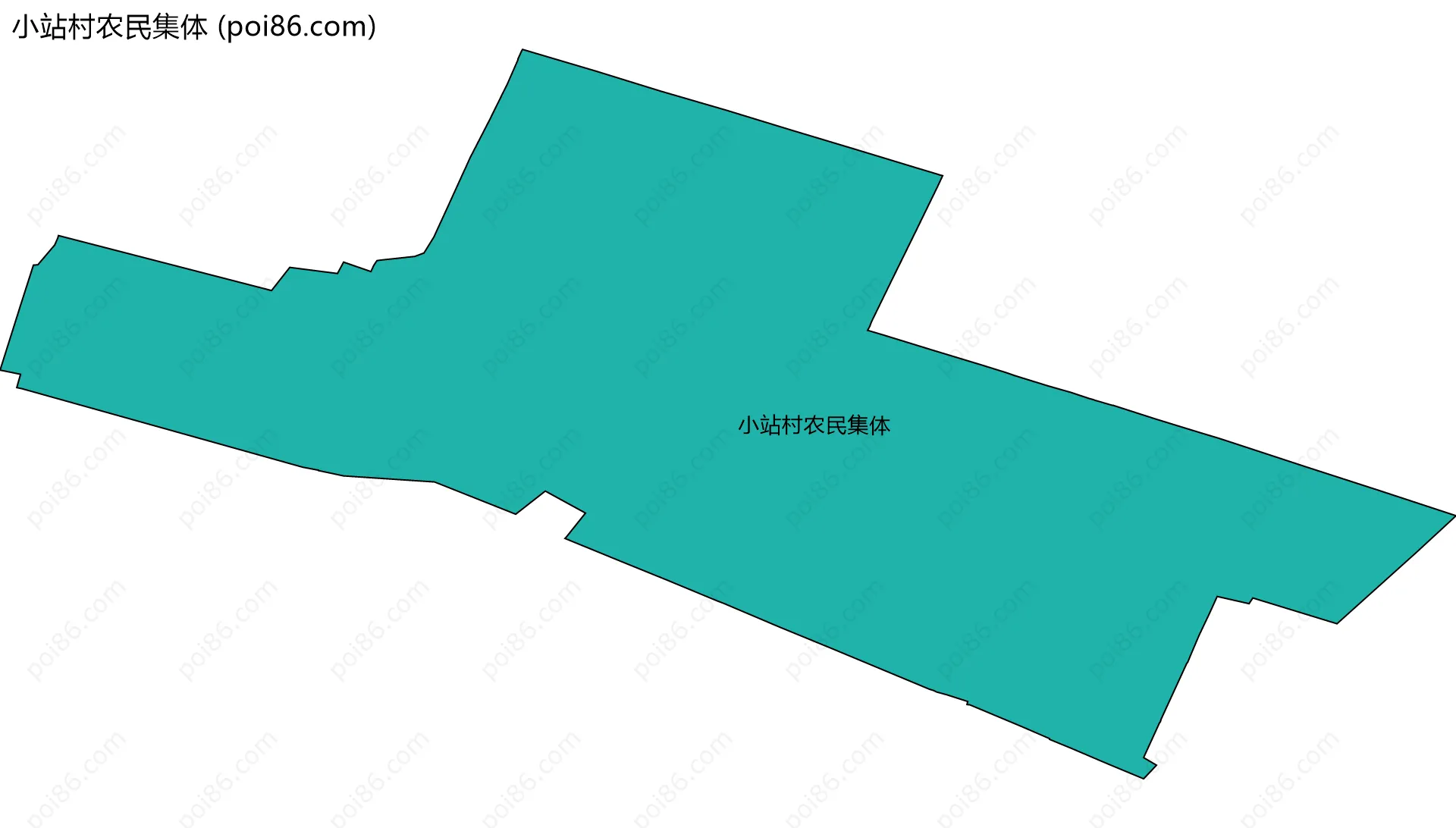 小站村农民集体边界地图