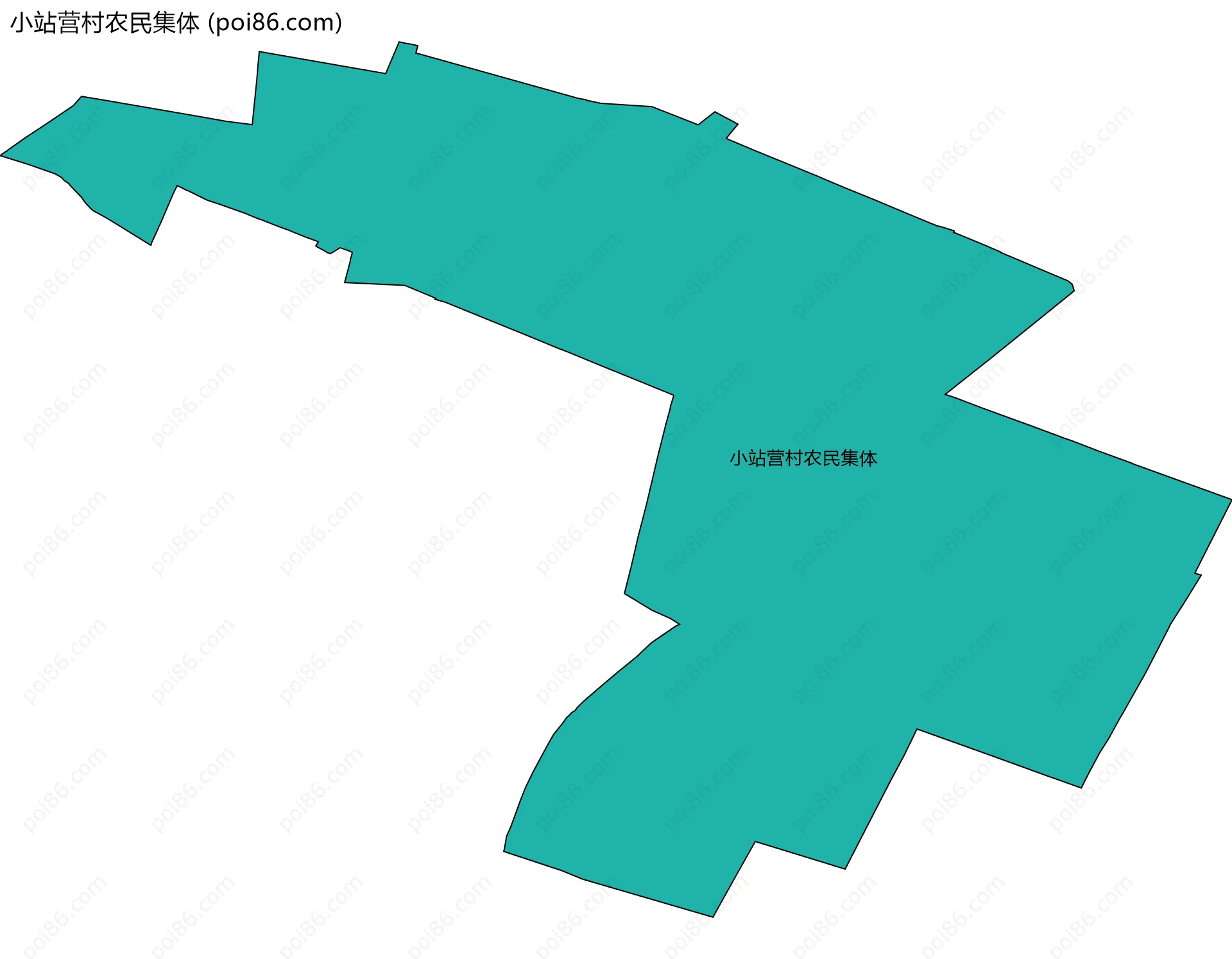 小站营村农民集体边界地图