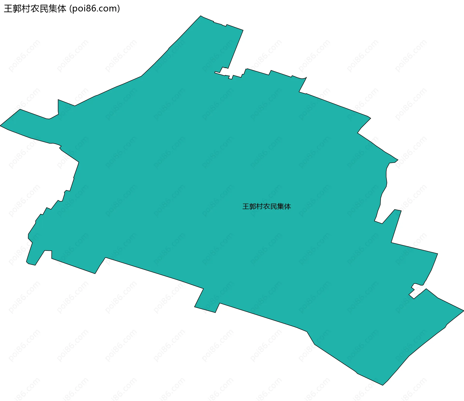 王郭村农民集体边界地图