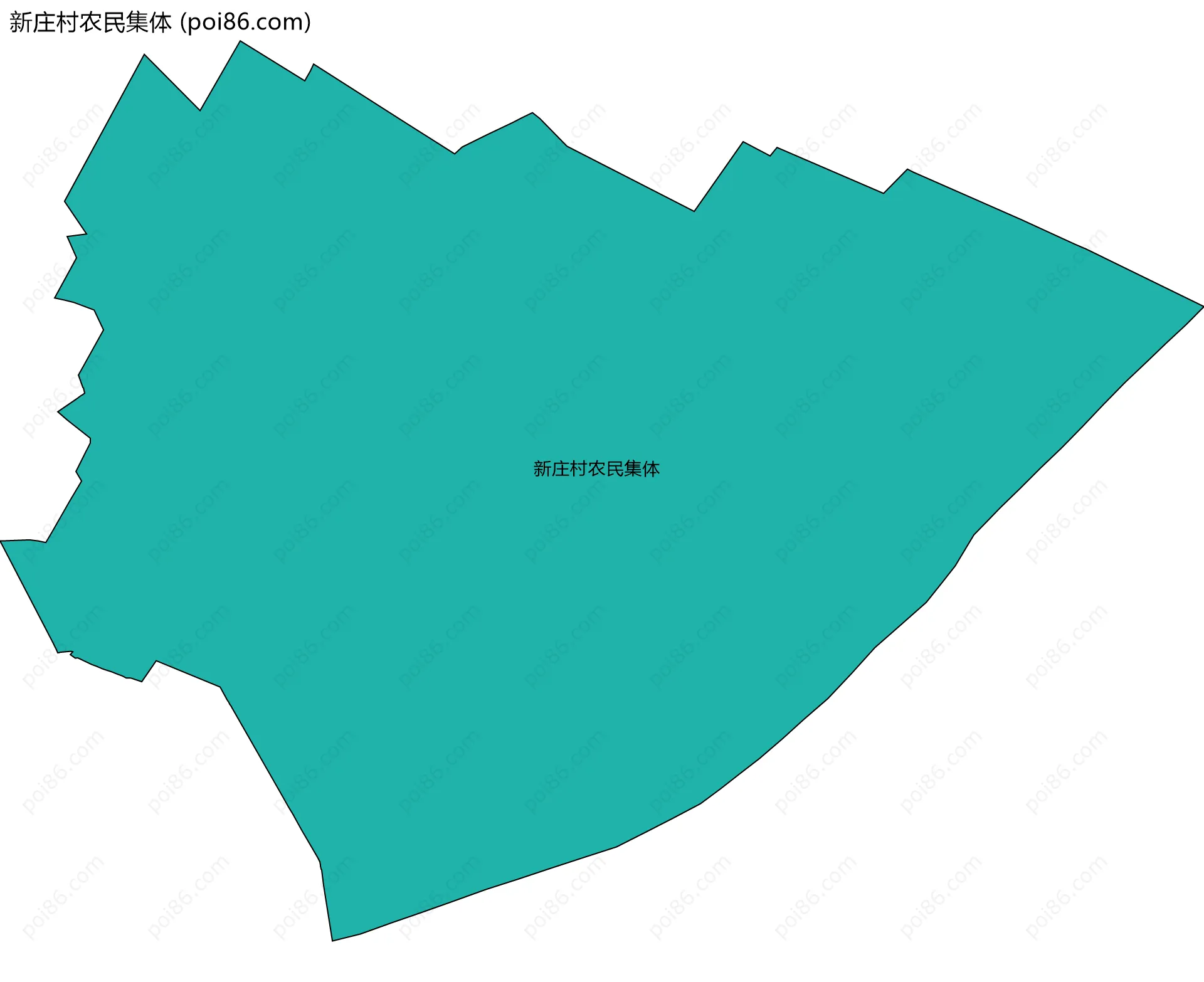 新庄村农民集体边界地图