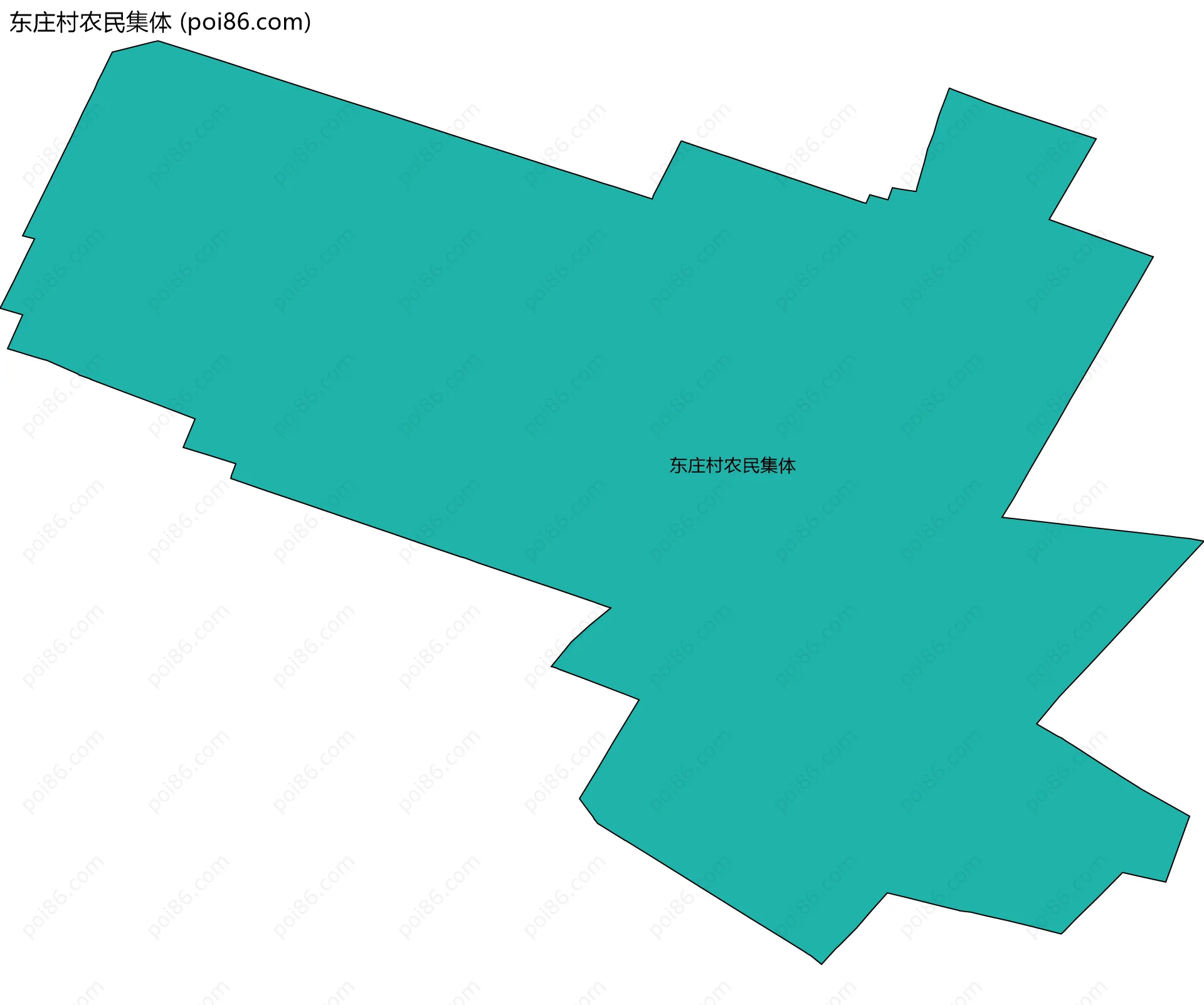 东庄村农民集体边界地图