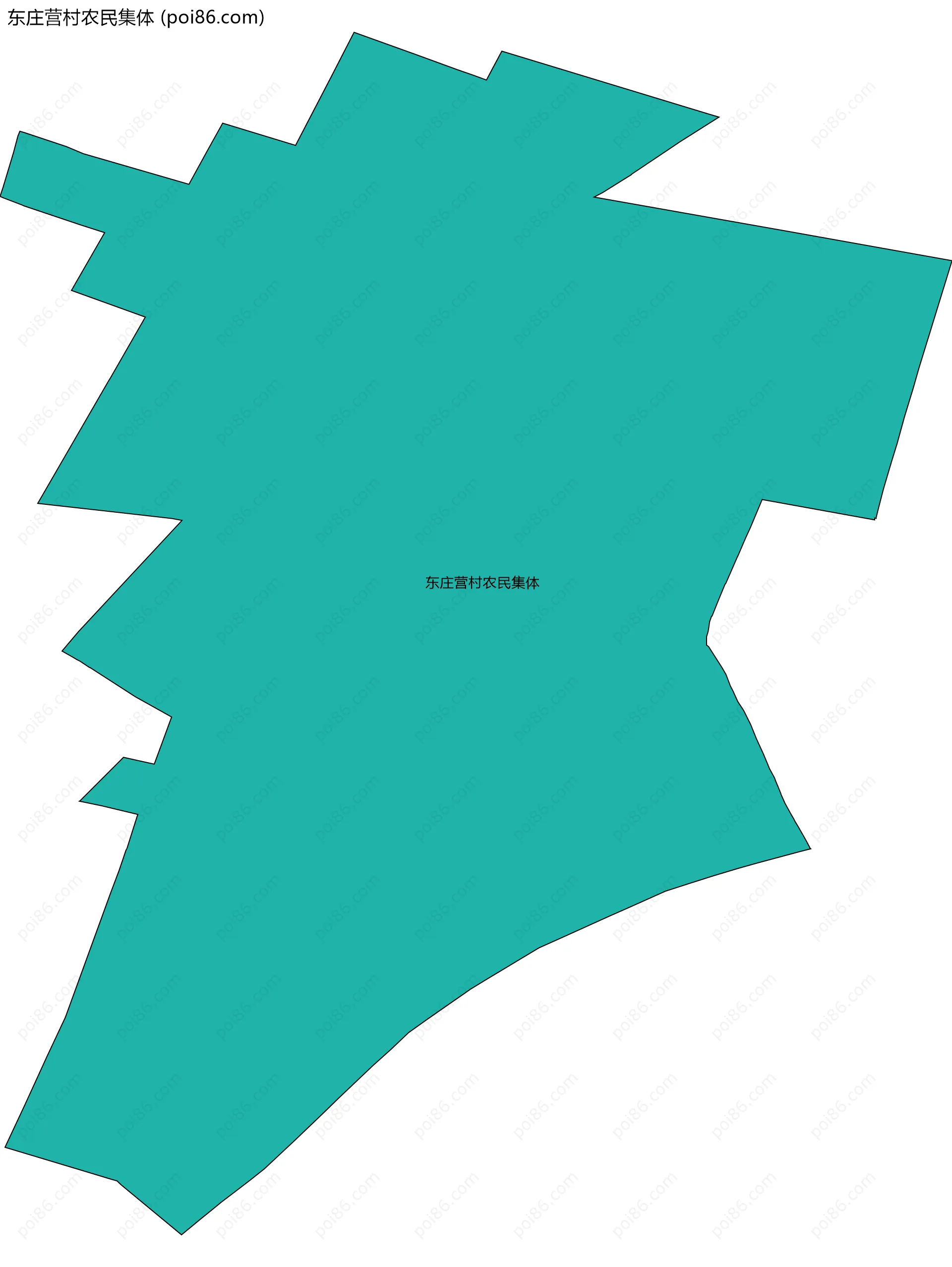 东庄营村农民集体边界地图