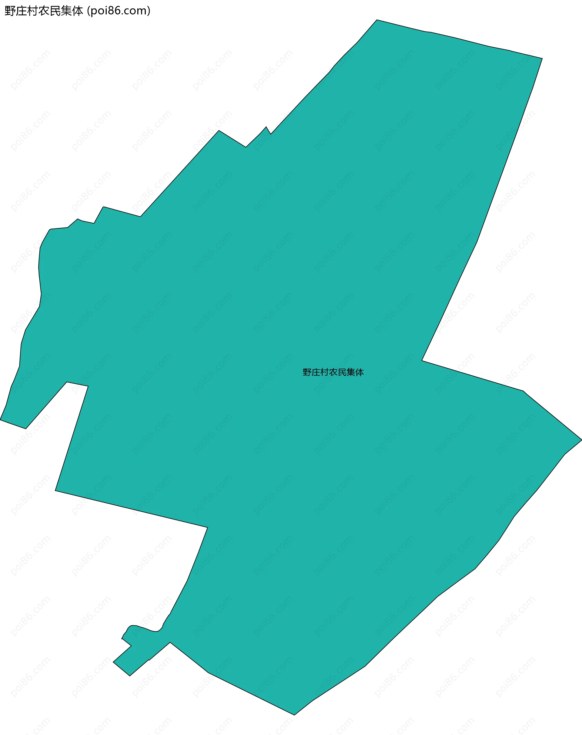 野庄村农民集体边界地图