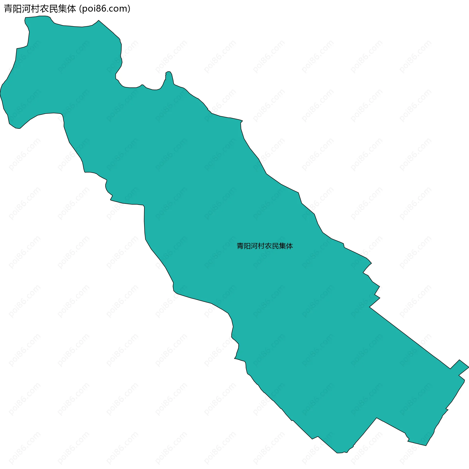 青阳河村农民集体边界地图