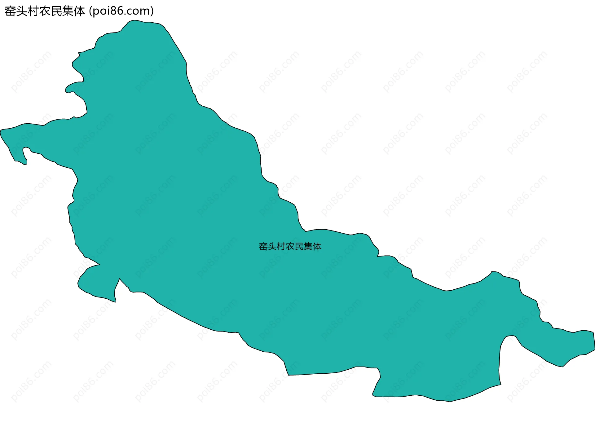 窑头村农民集体边界地图