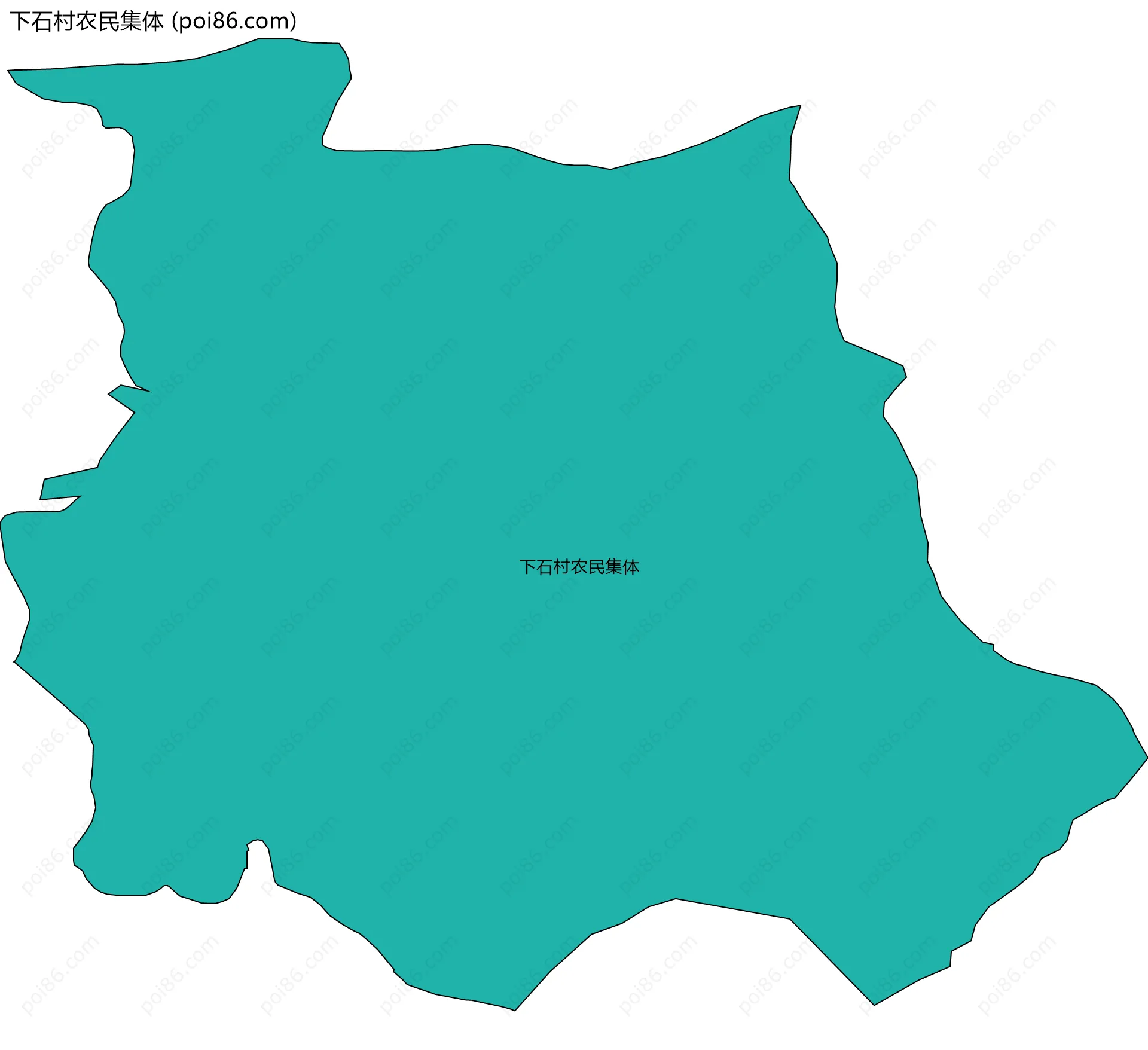 下石村农民集体边界地图