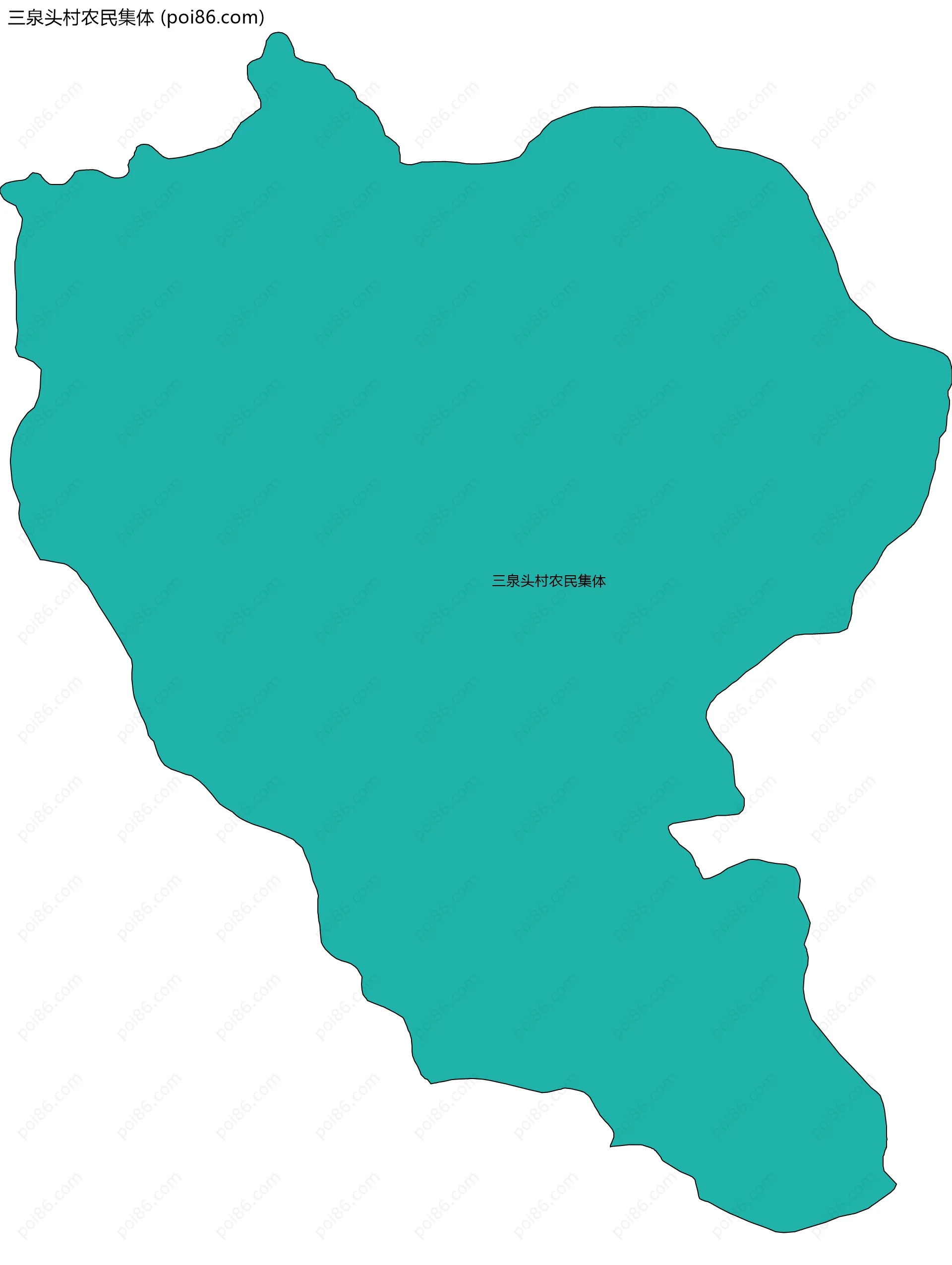 三泉头村农民集体边界地图