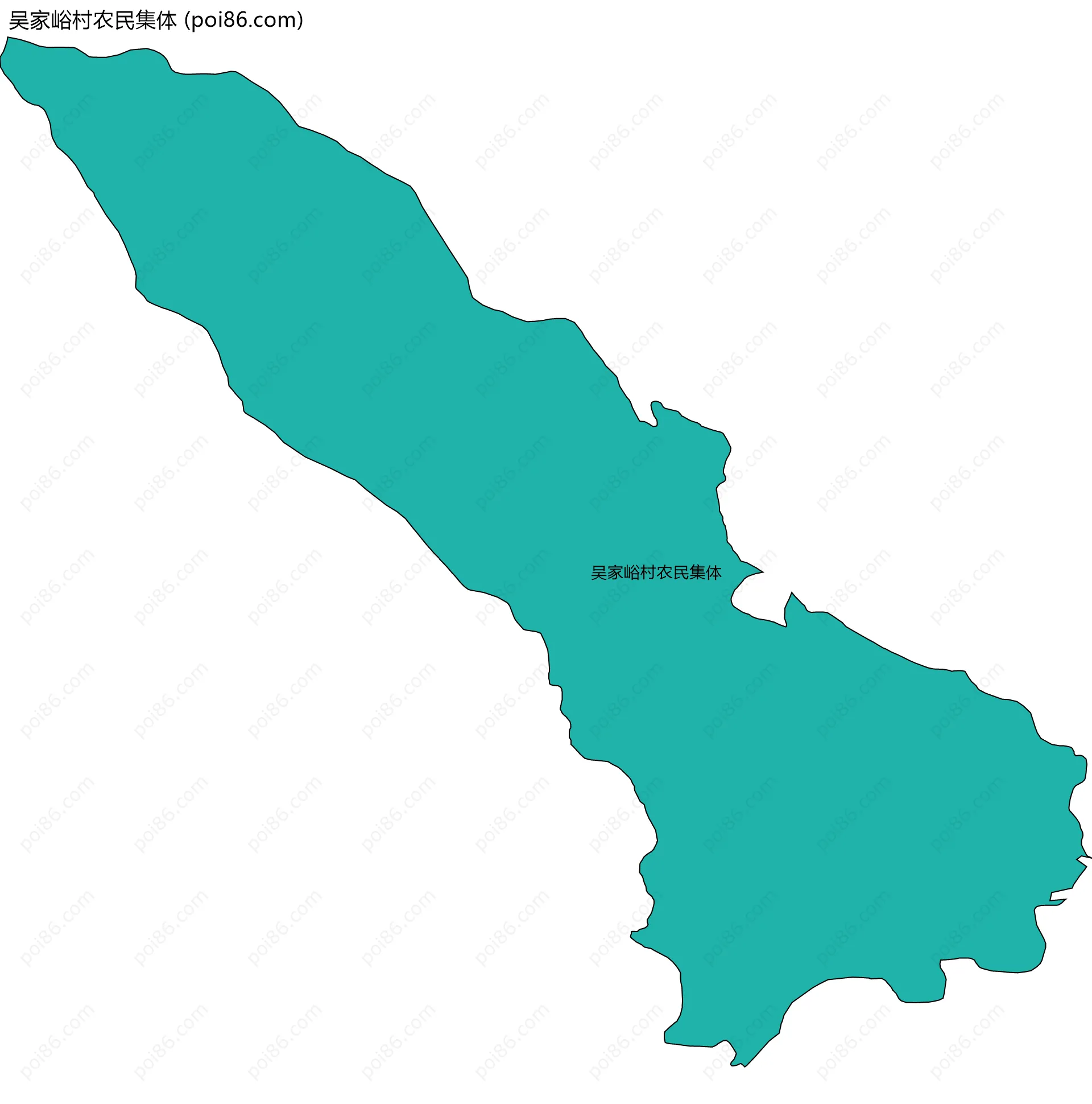 吴家峪村农民集体边界地图
