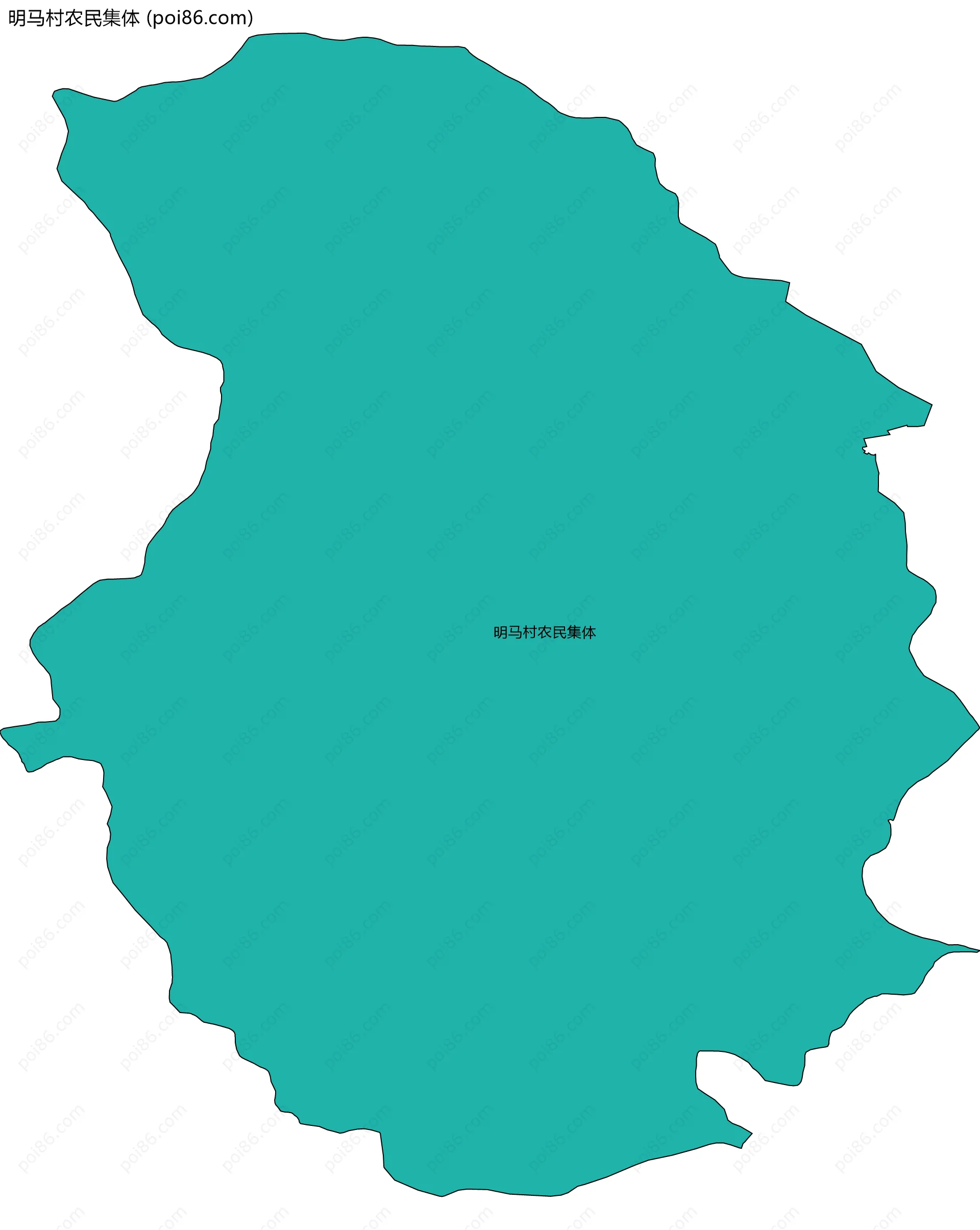 明马村农民集体边界地图