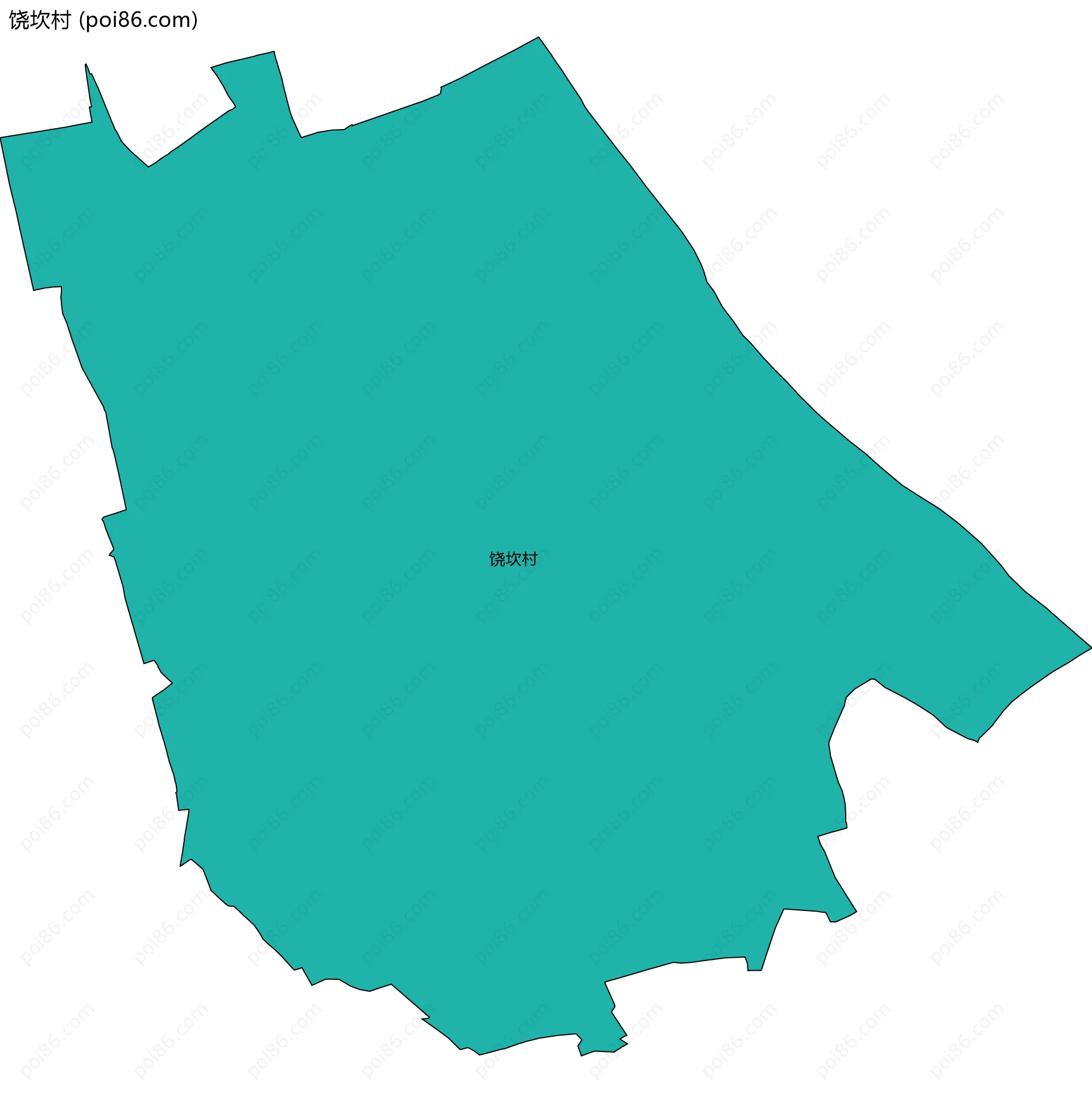 饶坎村边界地图