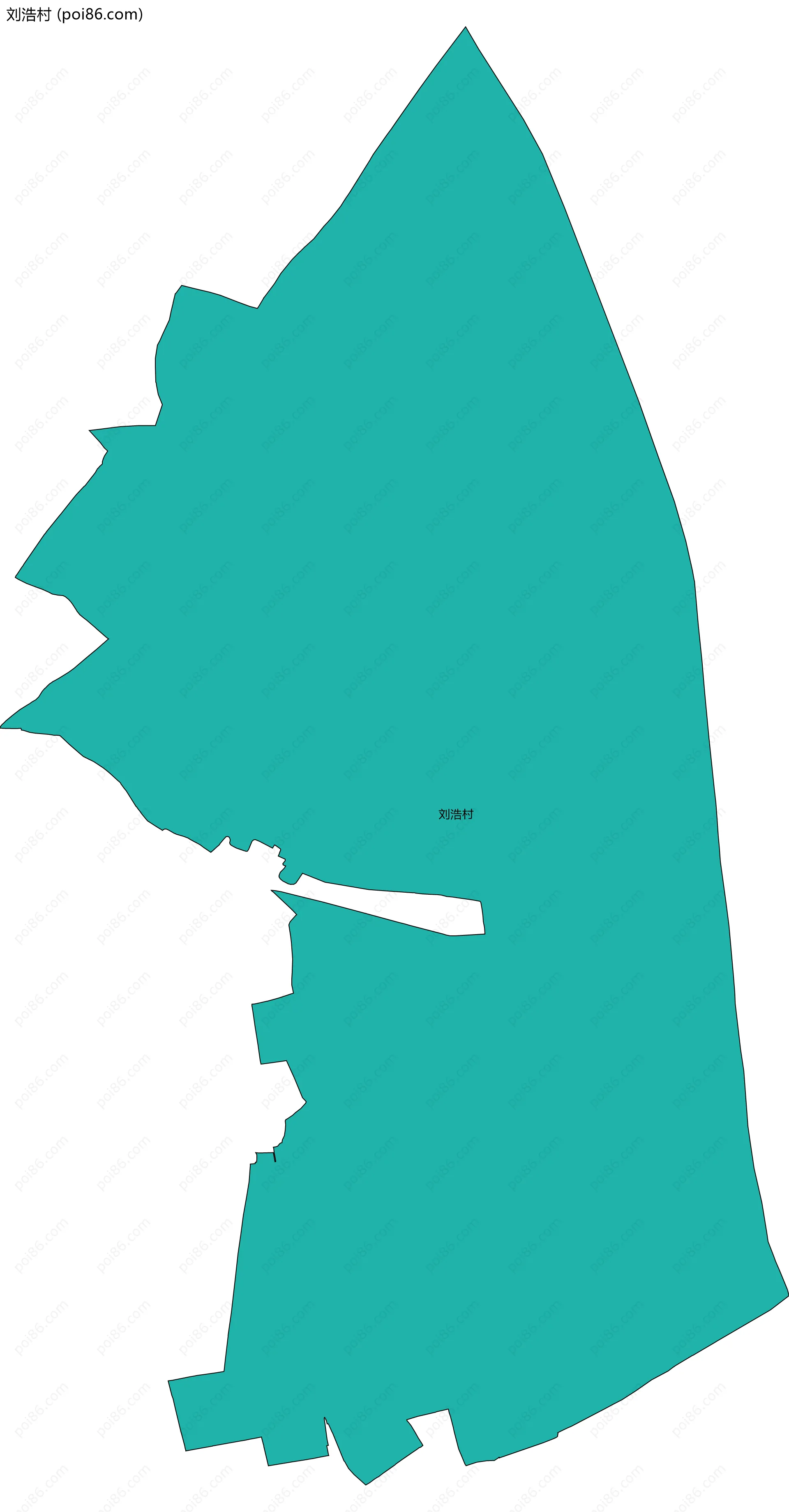 刘浩村边界地图