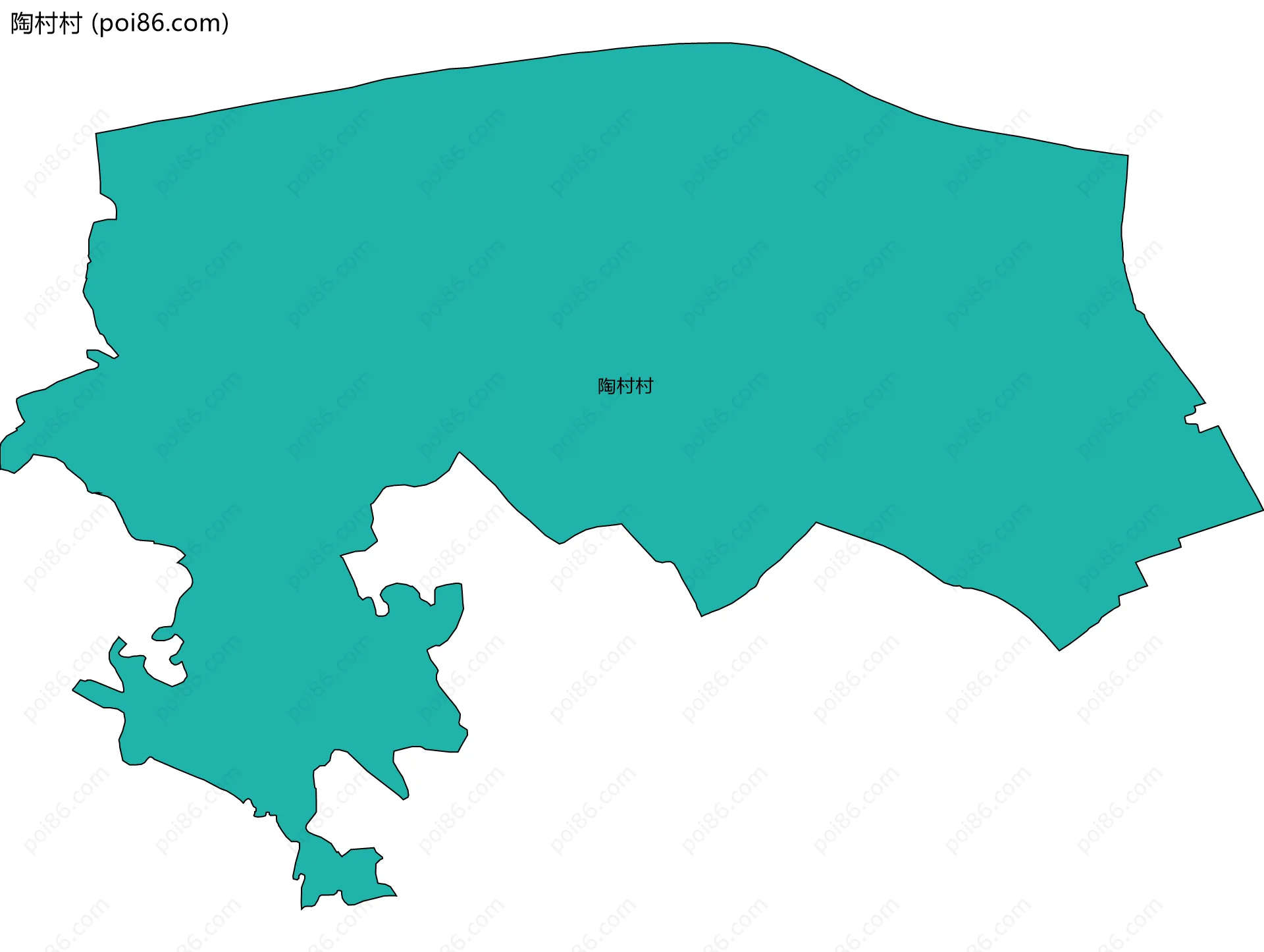 陶村村边界地图