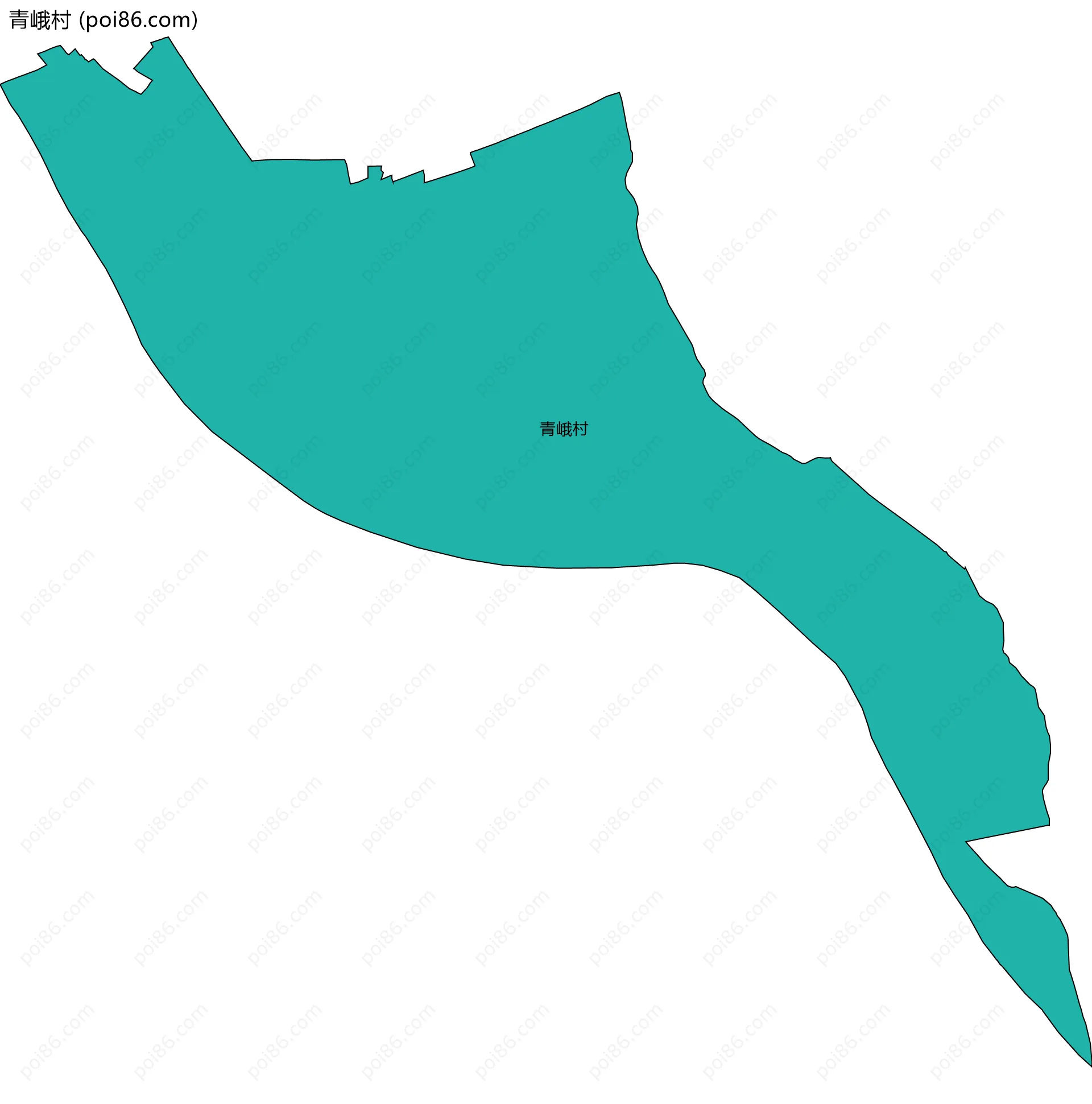 青峨村边界地图