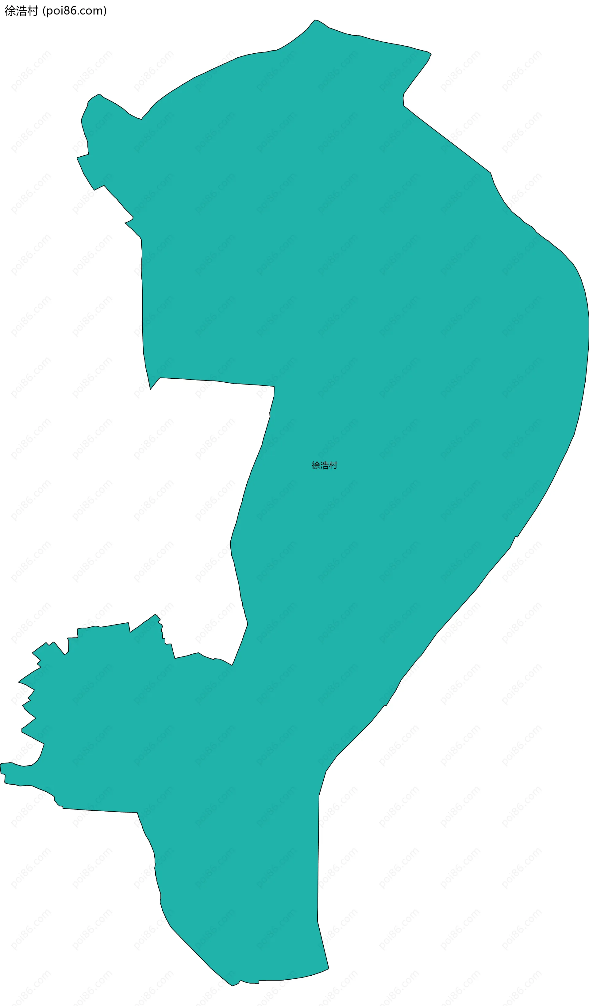 徐浩村边界地图