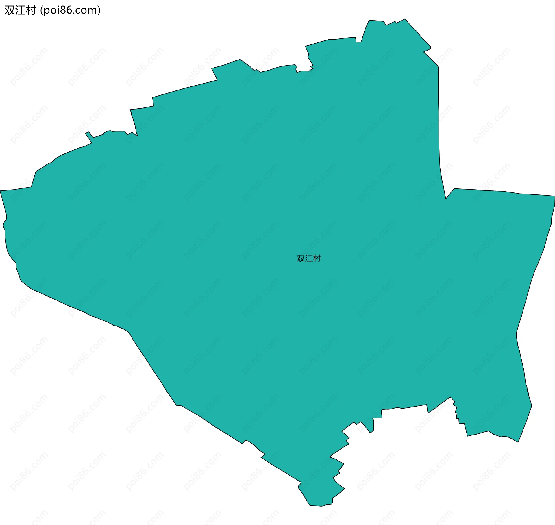 双江村边界地图
