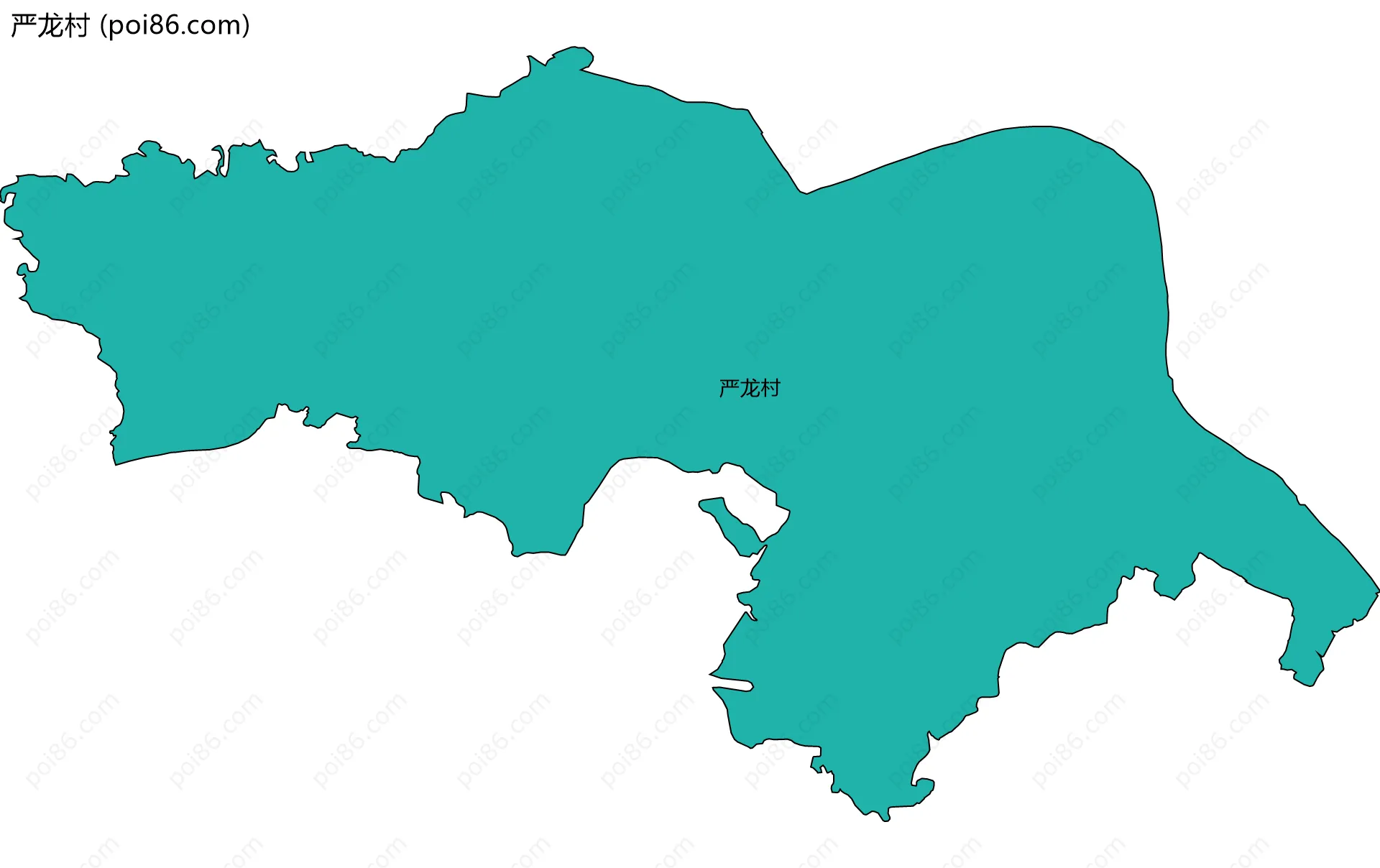 严龙村边界地图