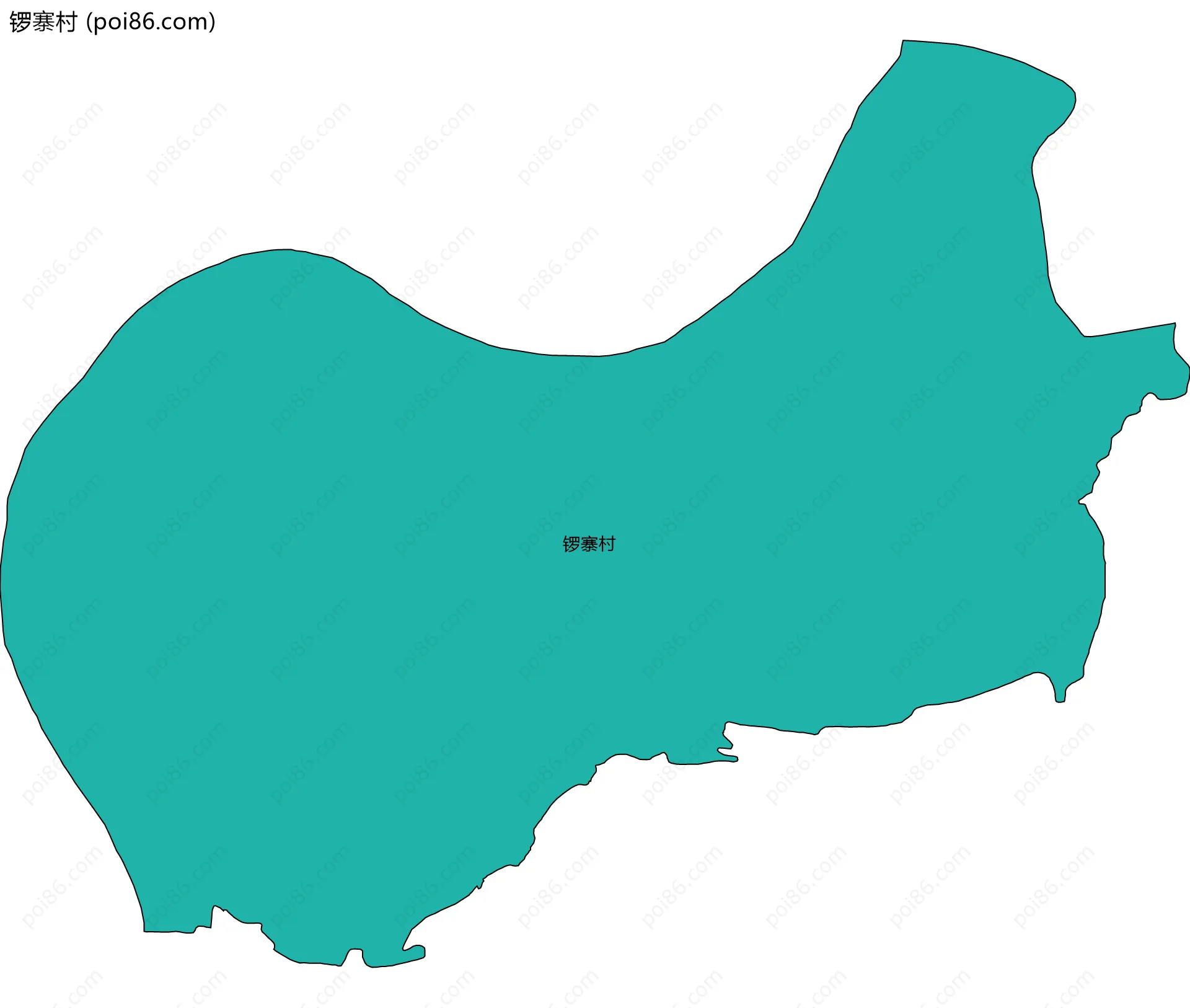 锣寨村边界地图