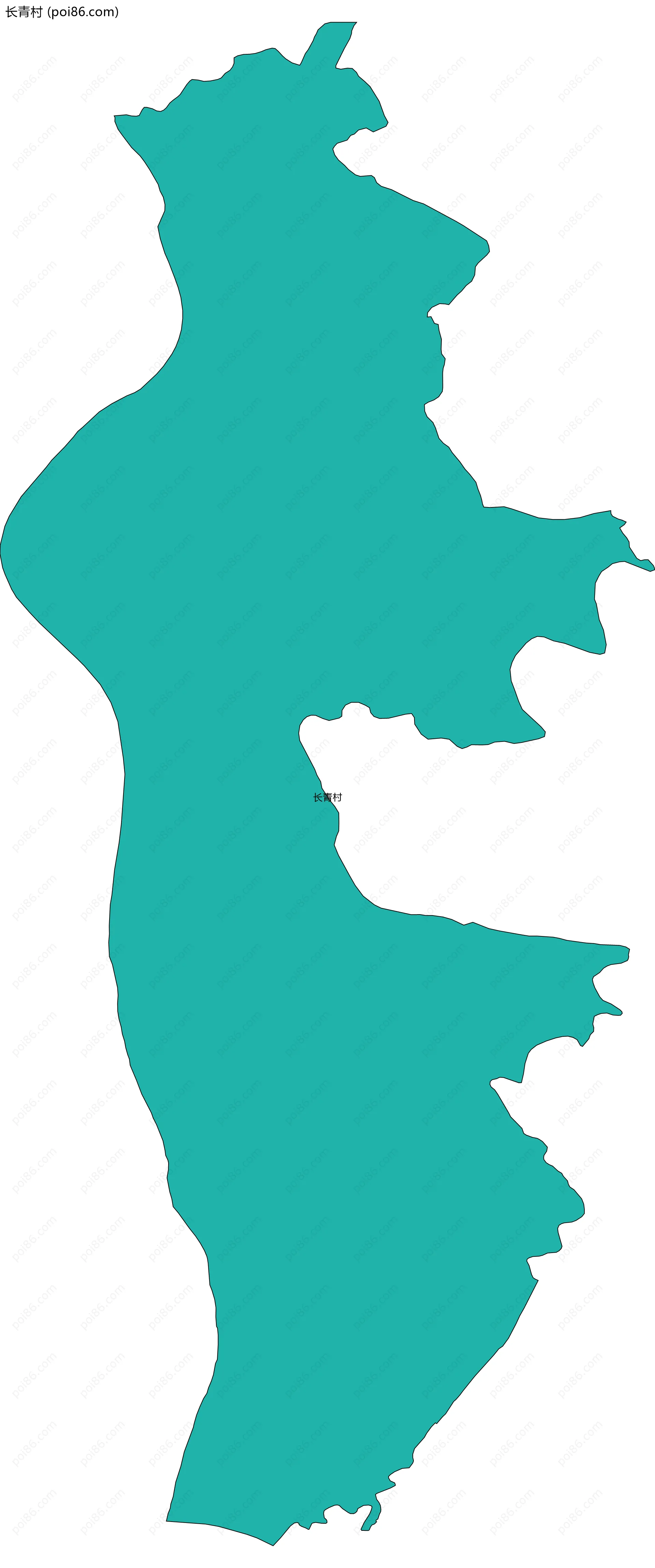 长青村边界地图