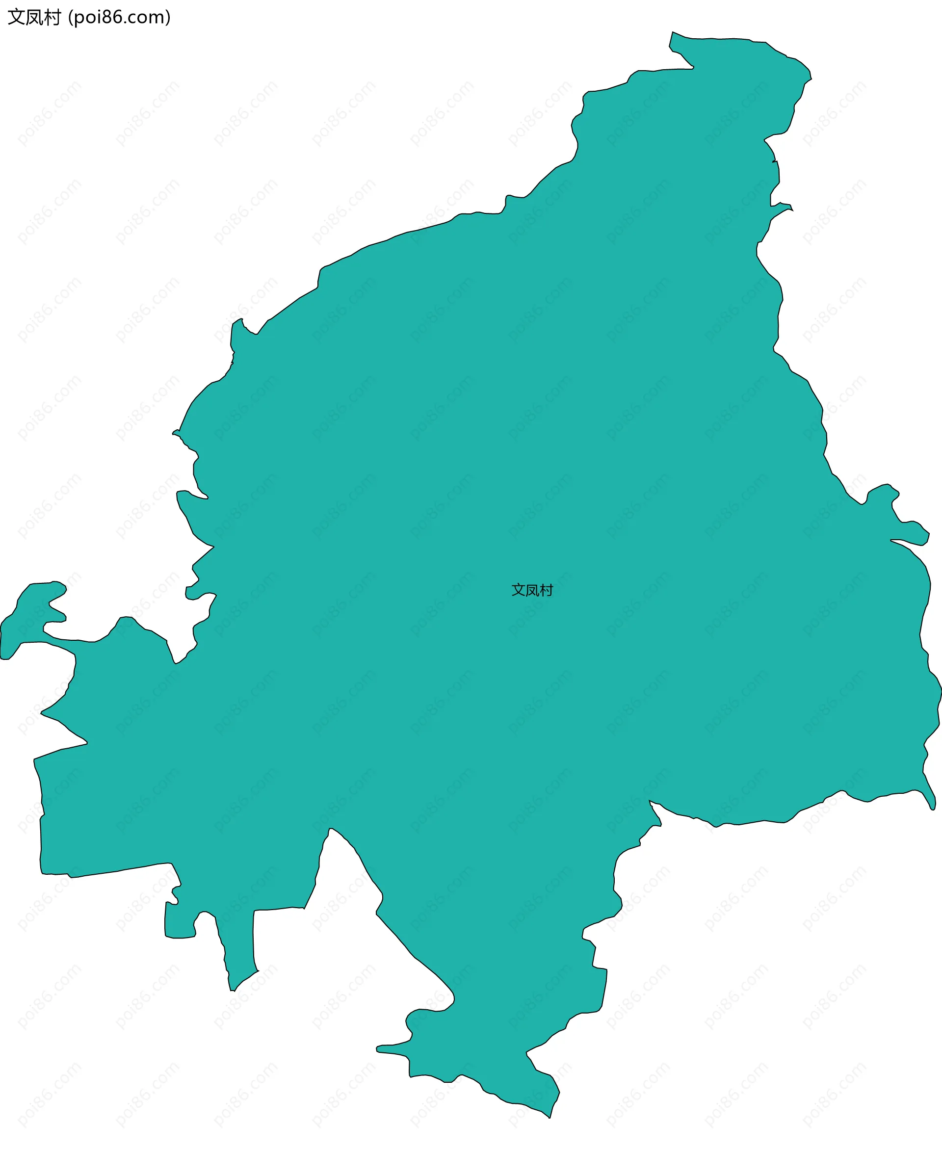 文凤村边界地图