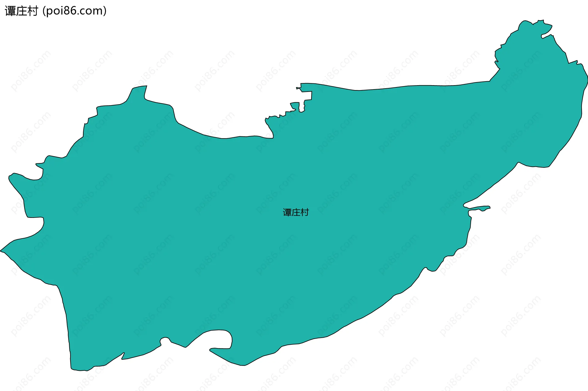 谭庄村边界地图