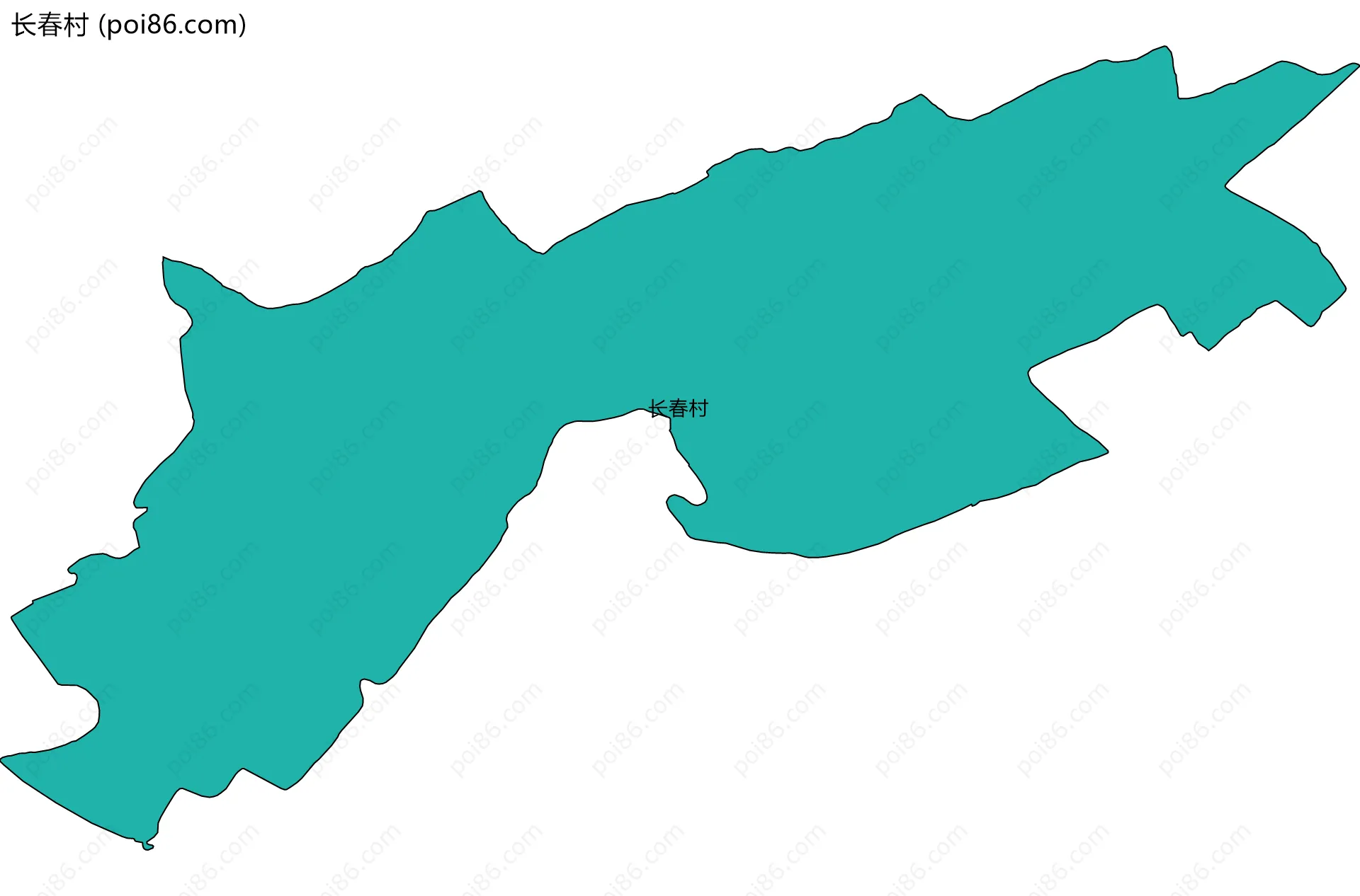 长春村边界地图
