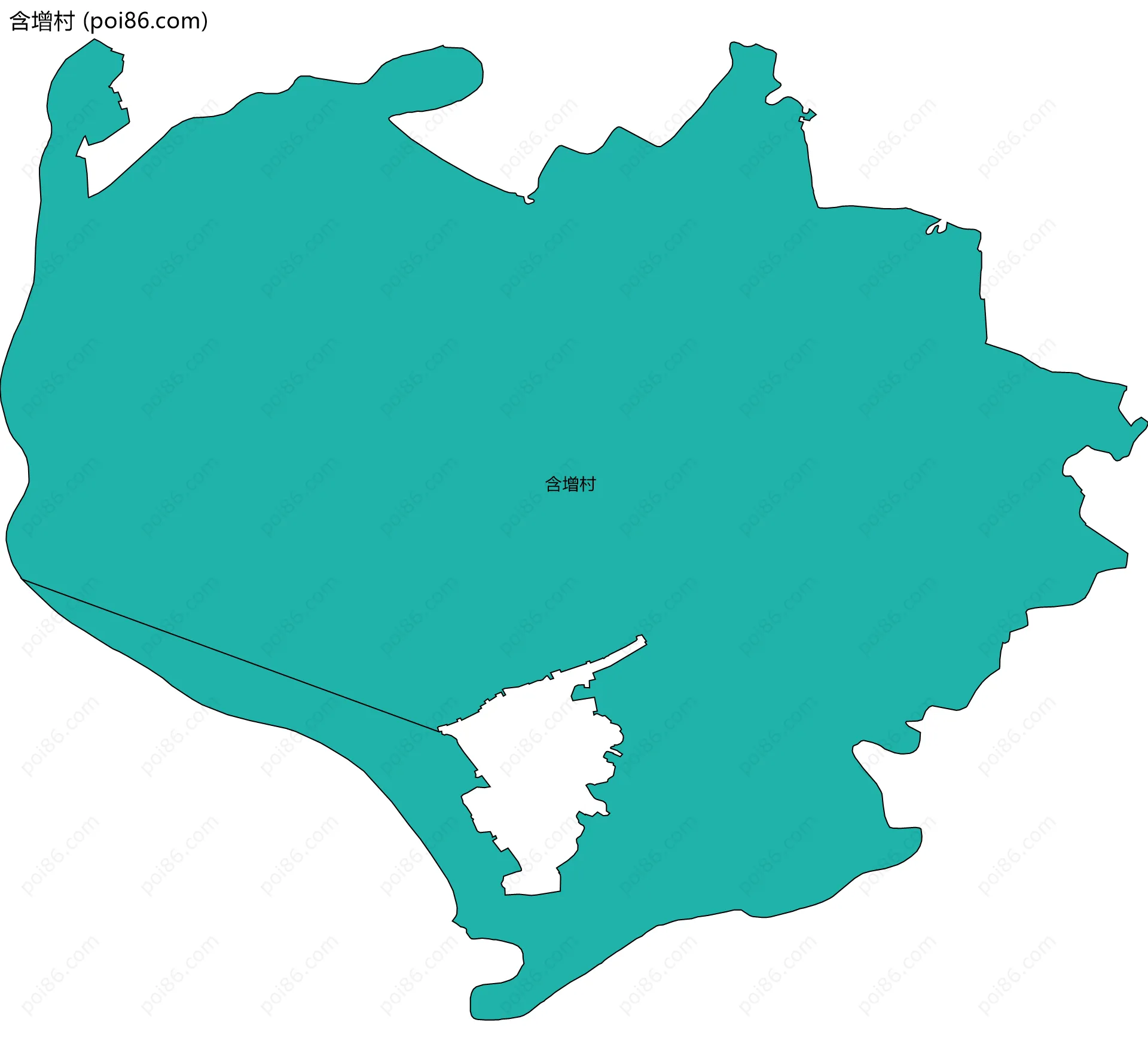 含增村边界地图