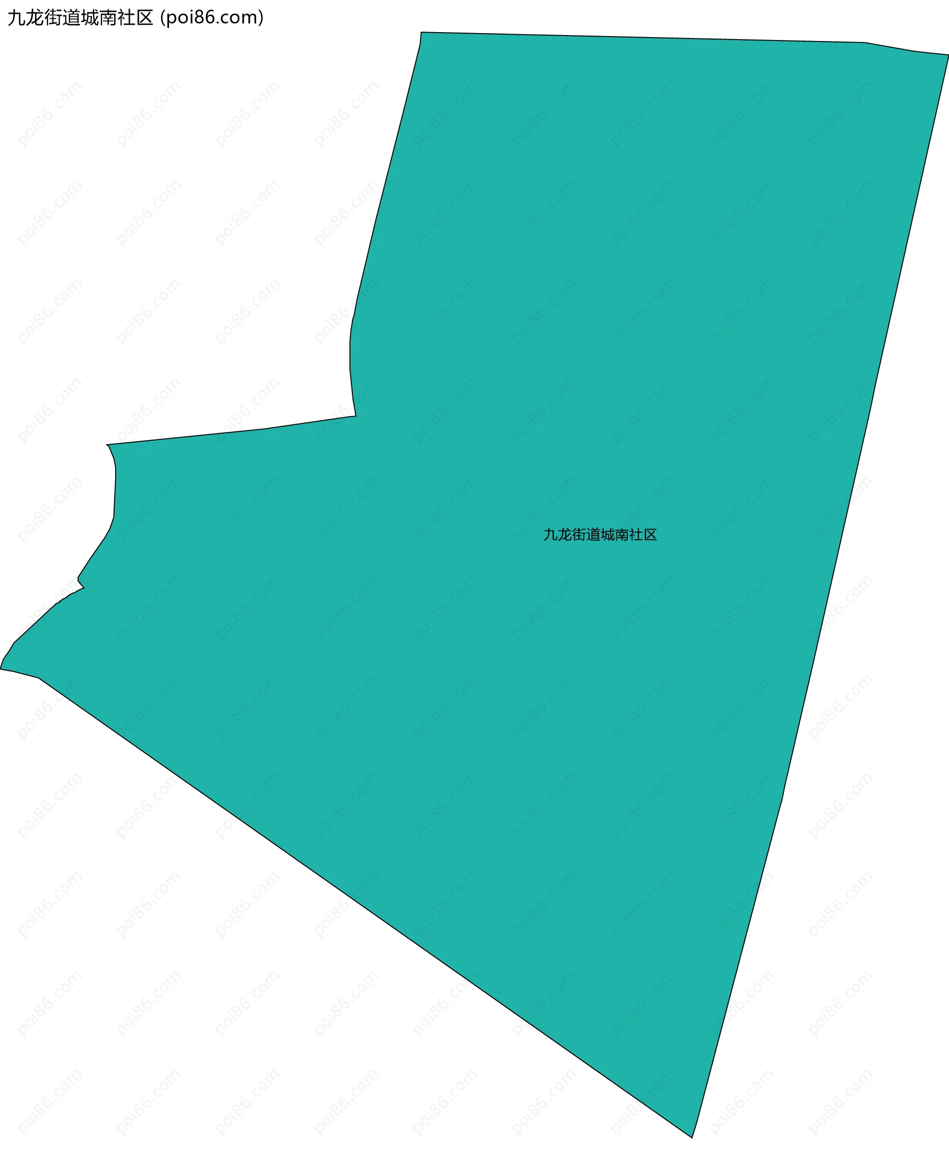 九龙街道城南社区边界地图