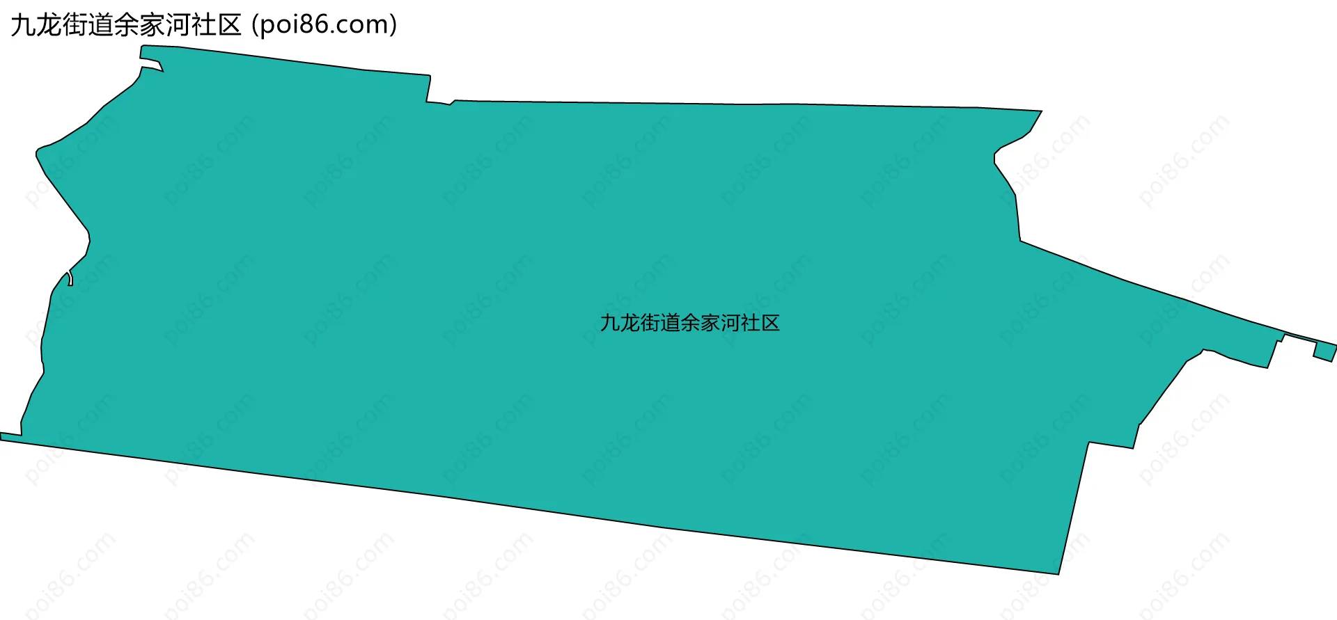 九龙街道余家河社区边界地图