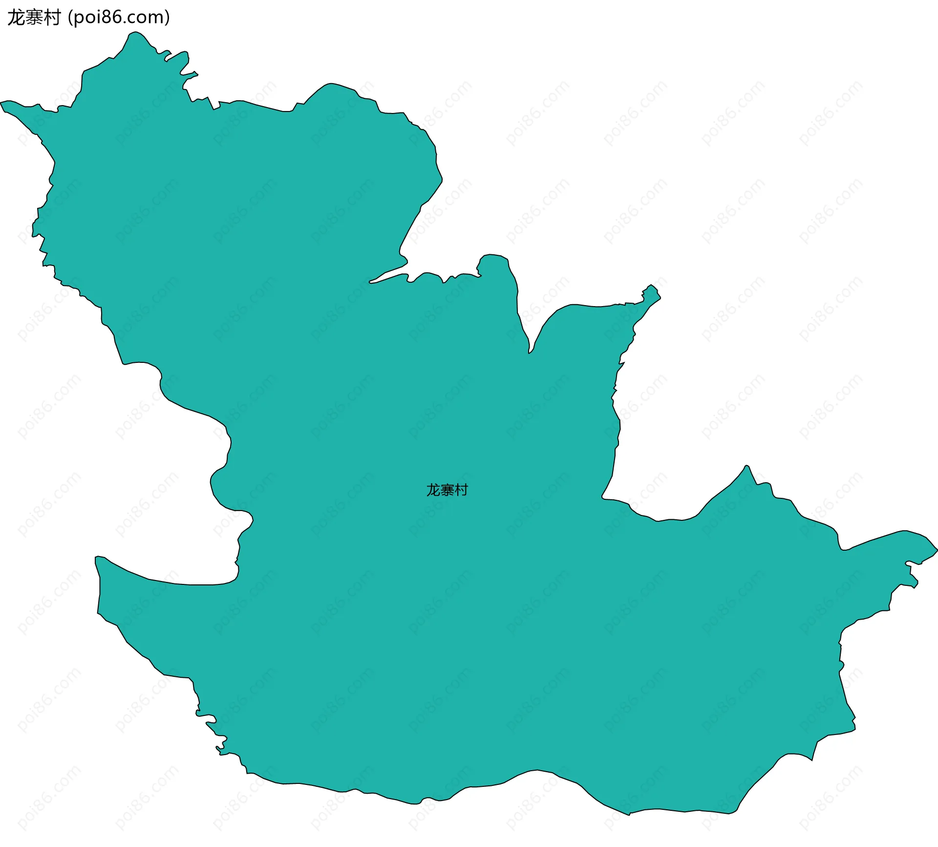 龙寨村边界地图