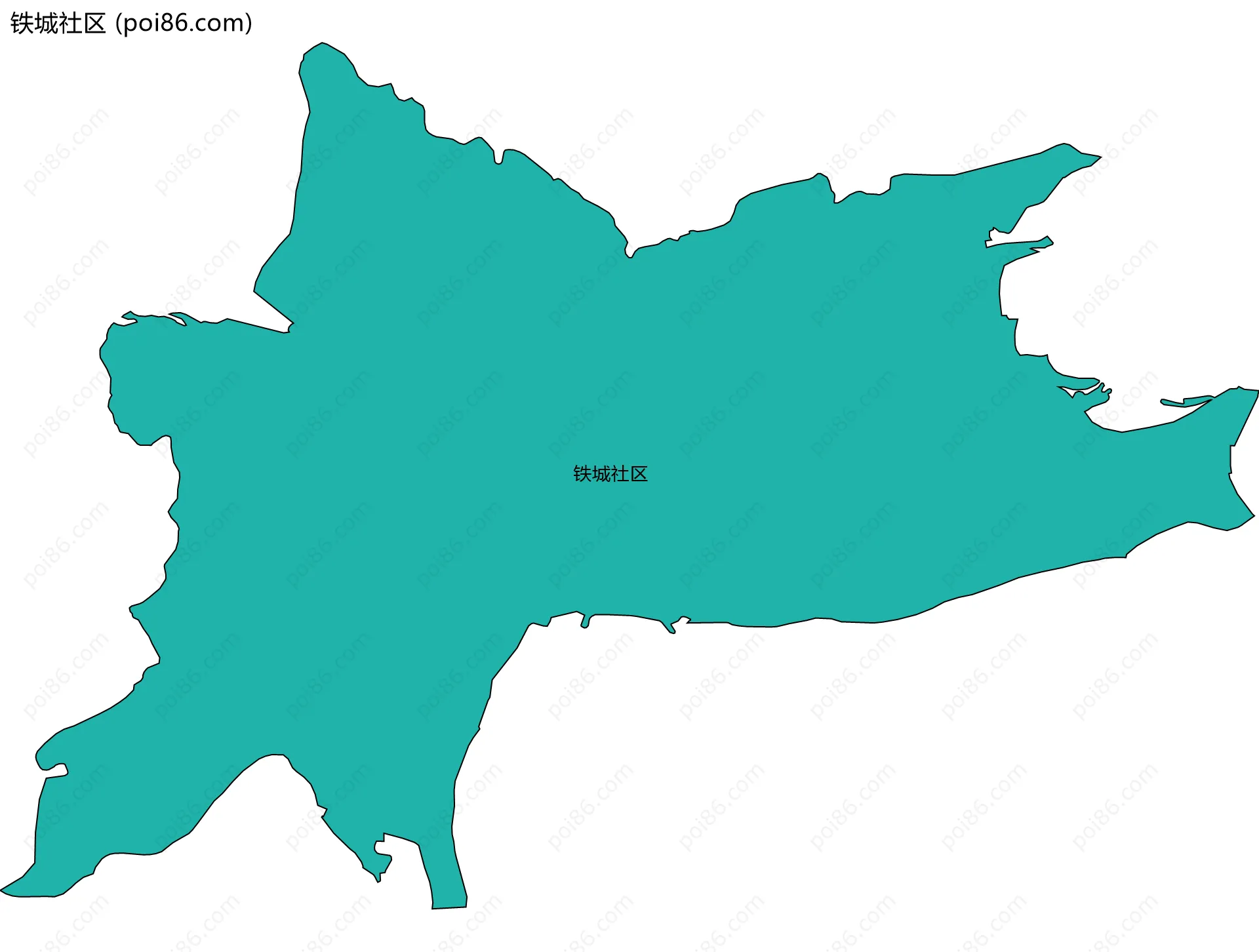铁城社区边界地图