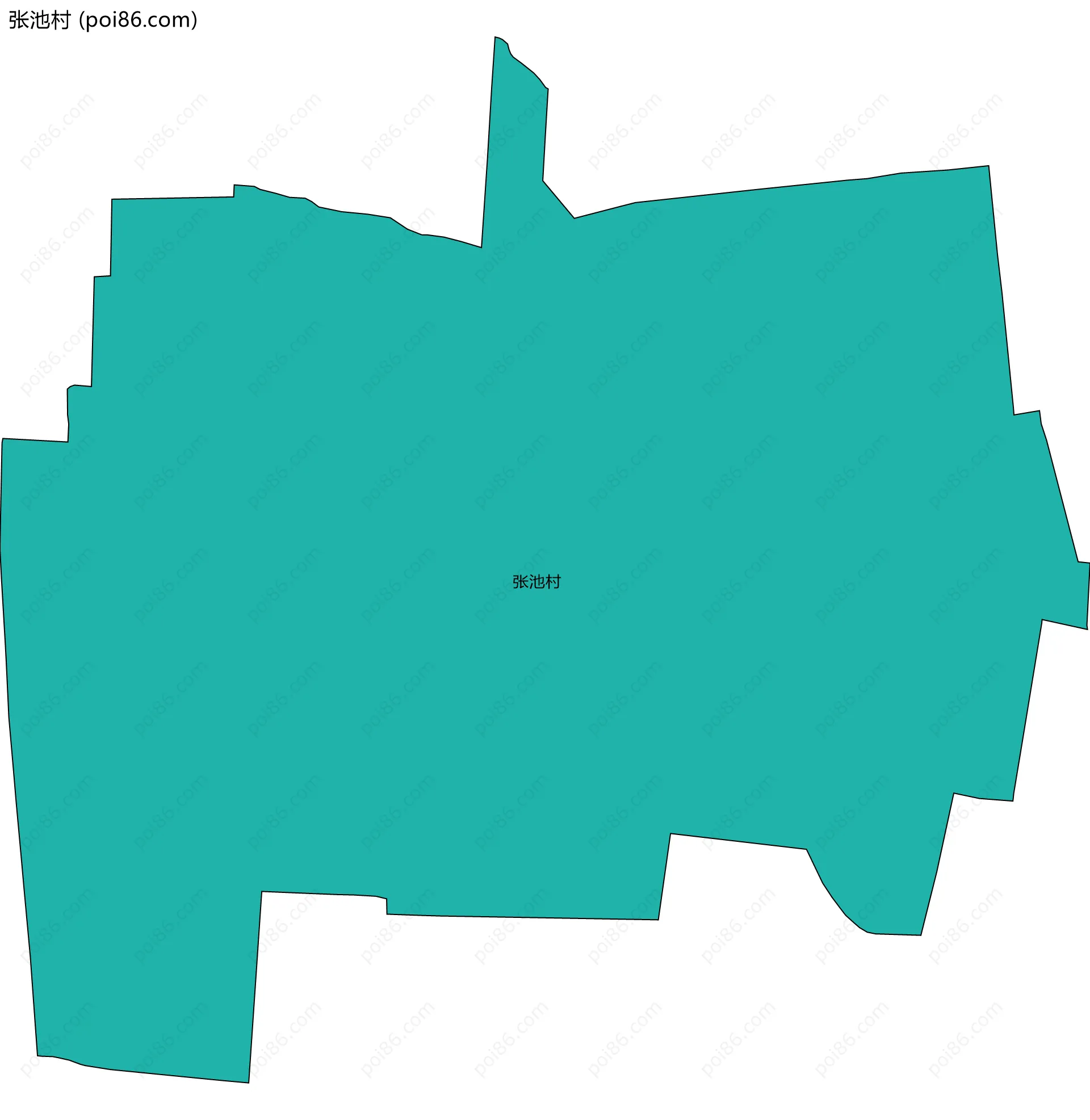 张池村边界地图