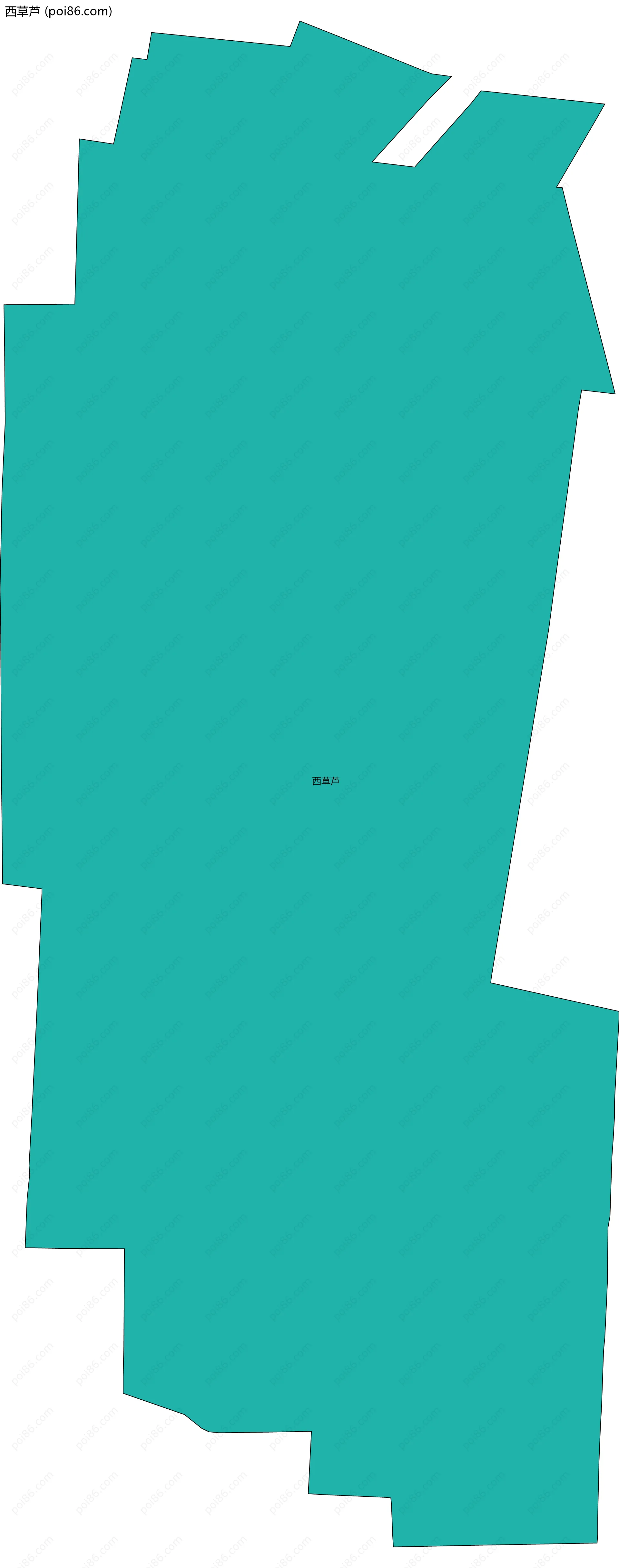 西草芦边界地图