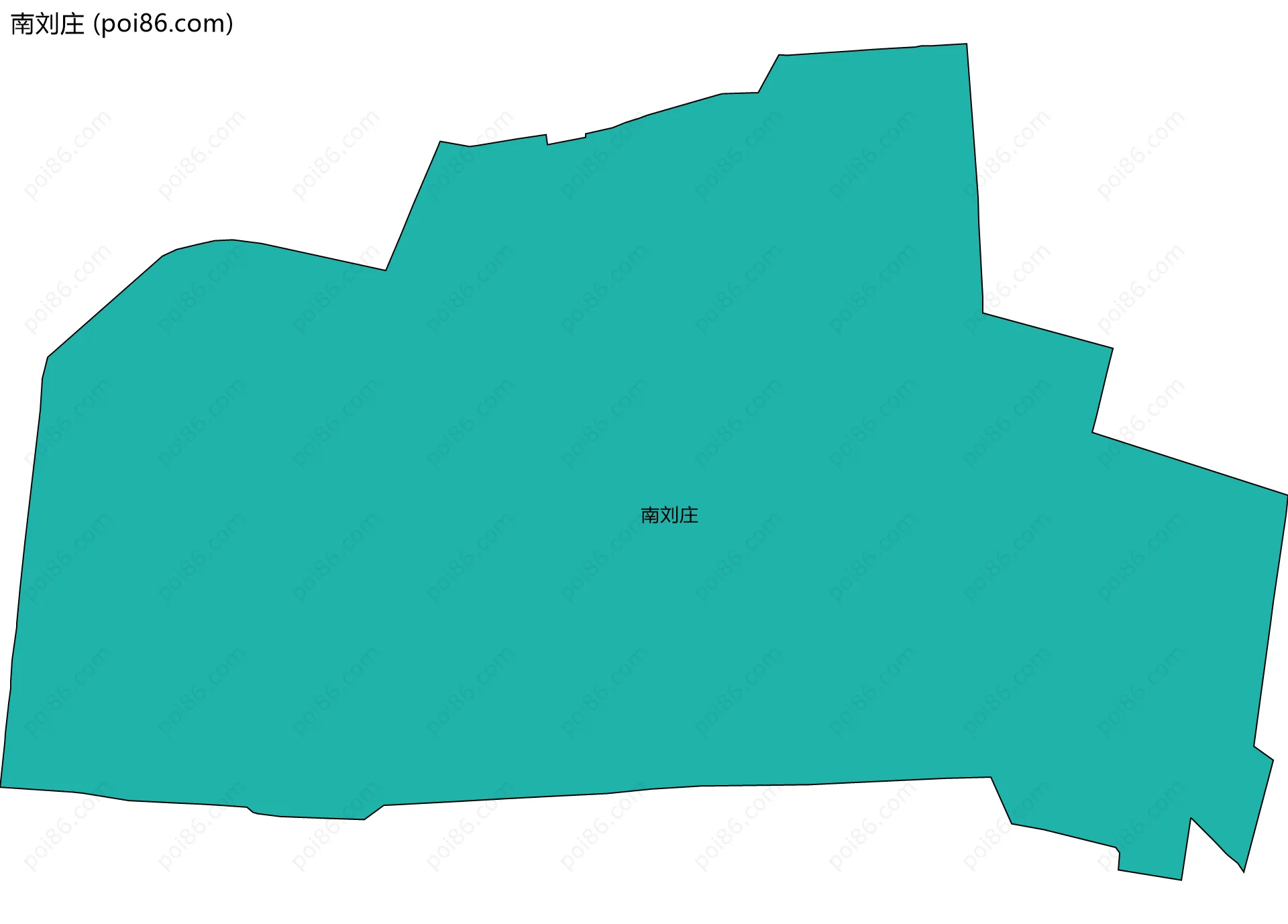 南刘庄边界地图