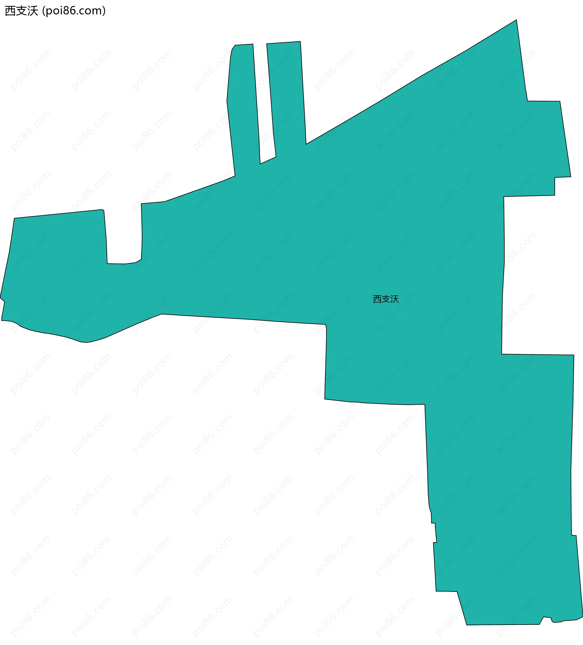 西支沃边界地图